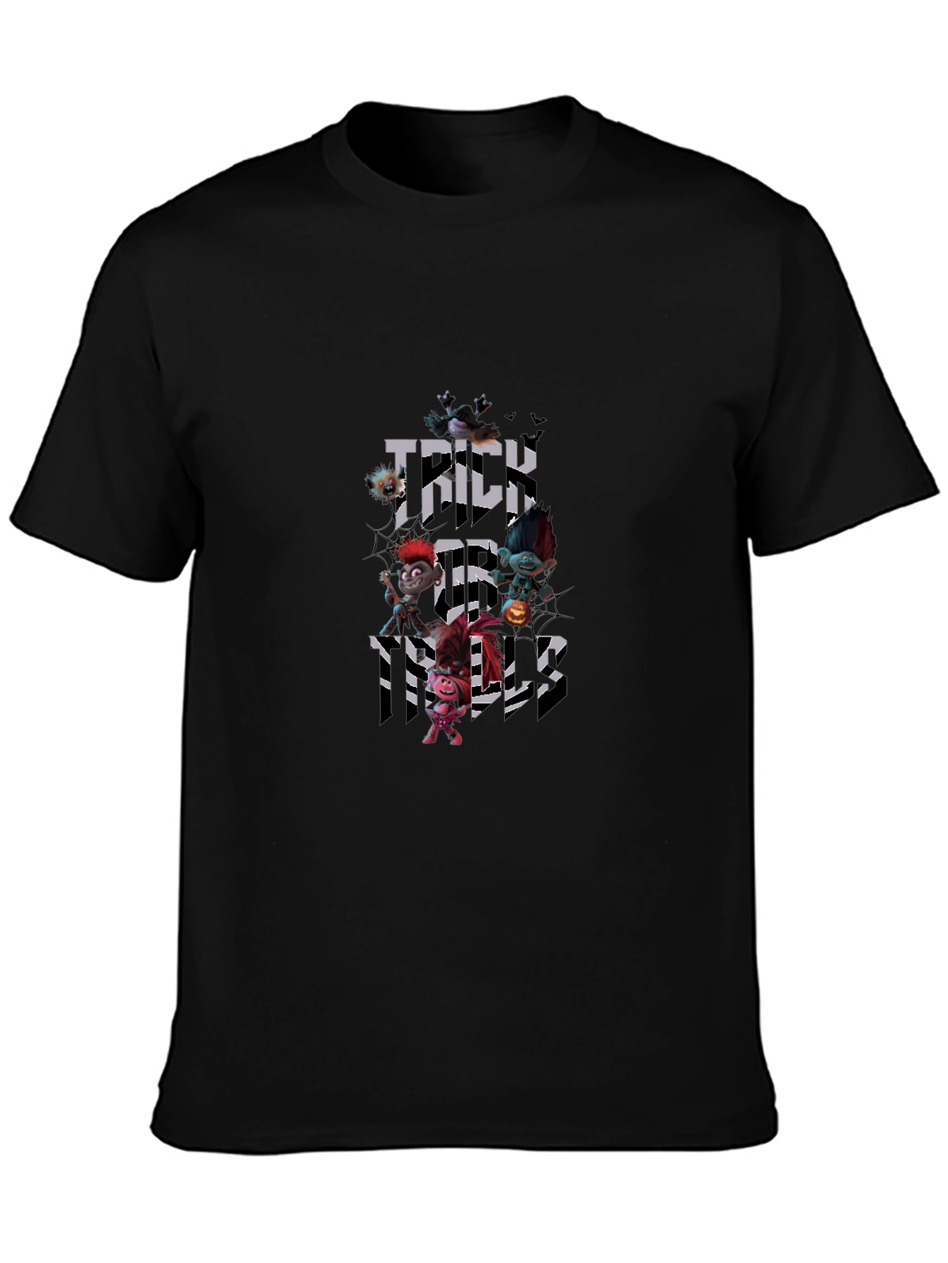 Halloween Trolls Trick or Treat Black T-Shirt