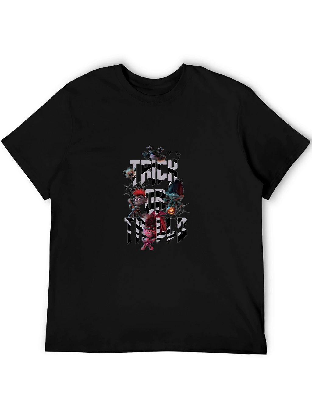 Halloween Trolls Trick or Treat Black T-Shirt