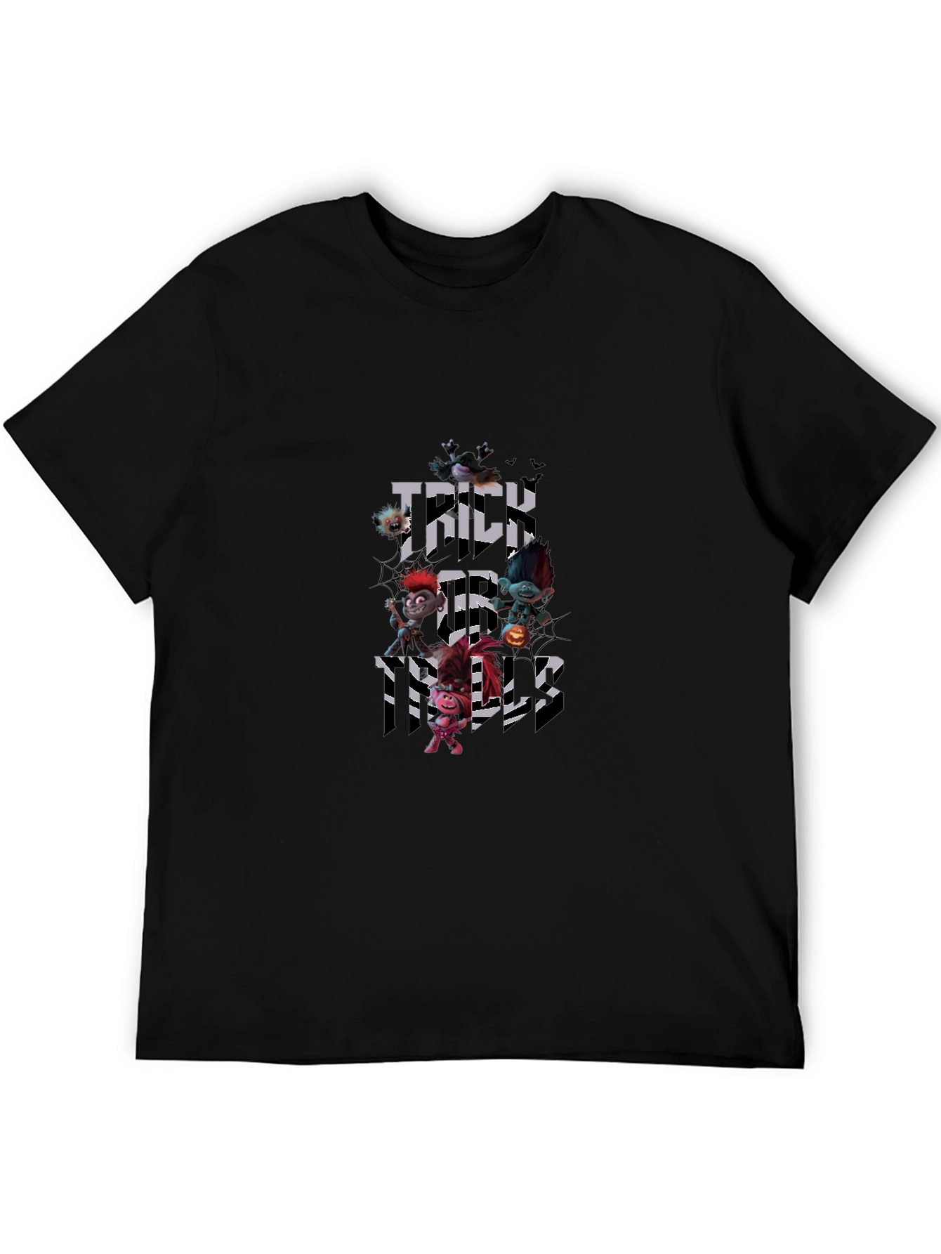 Halloween Trolls Trick or Treat Black T-Shirt