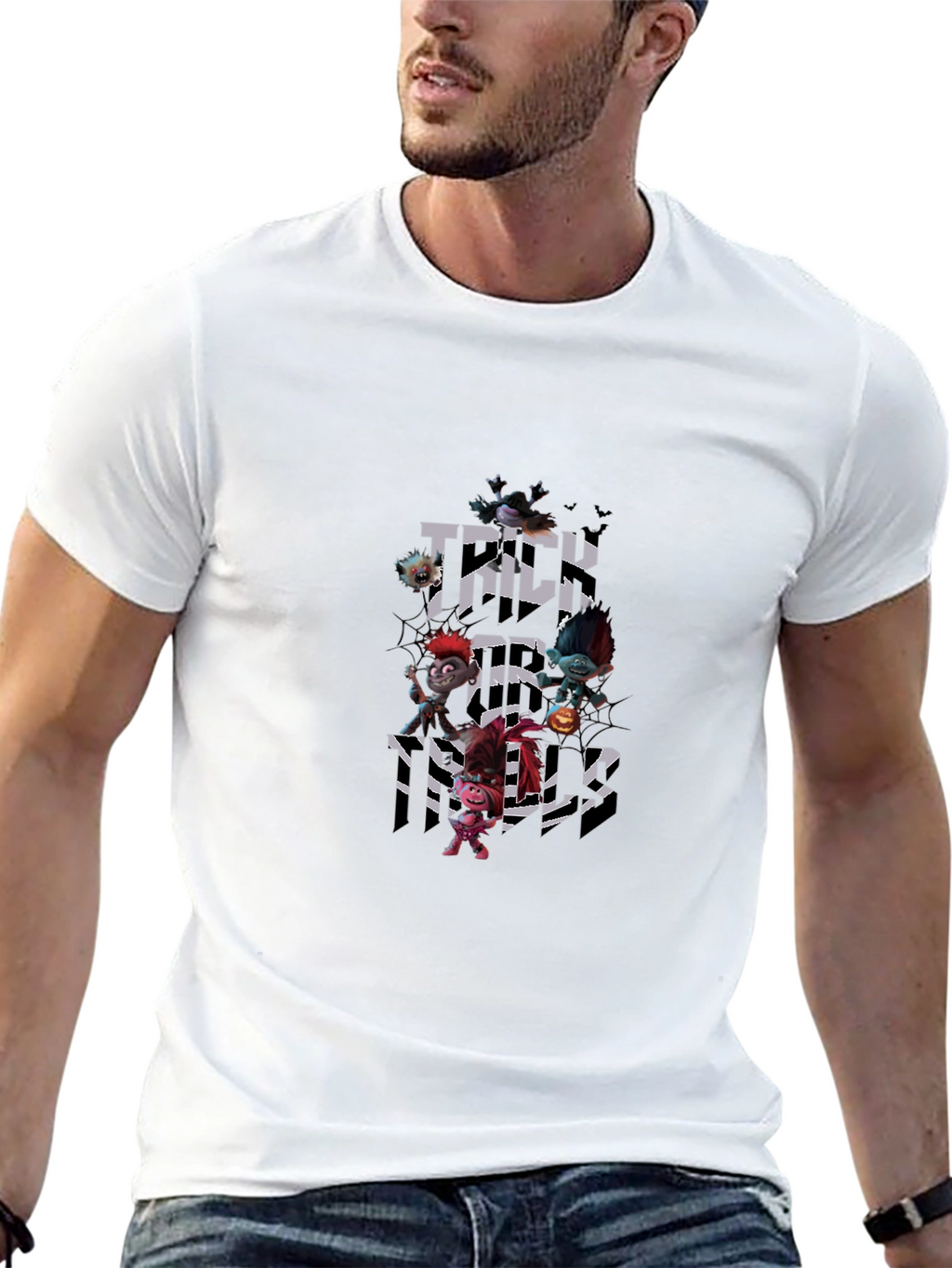 Halloween Trolls Trick or Treat Black T-Shirt
