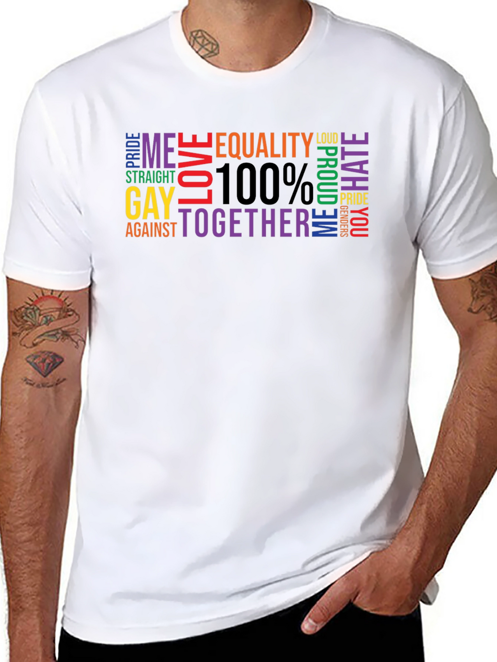 LGBTQ+ Pride Equality Graphic T-Shirt