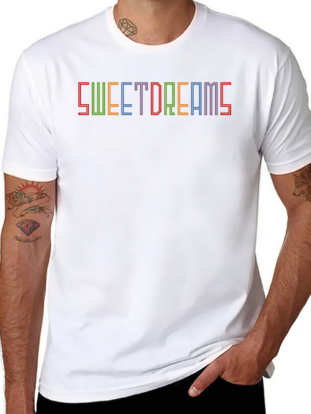 Sweet Dreams Graphic Tee - Soft Black Cotton T-Shirt