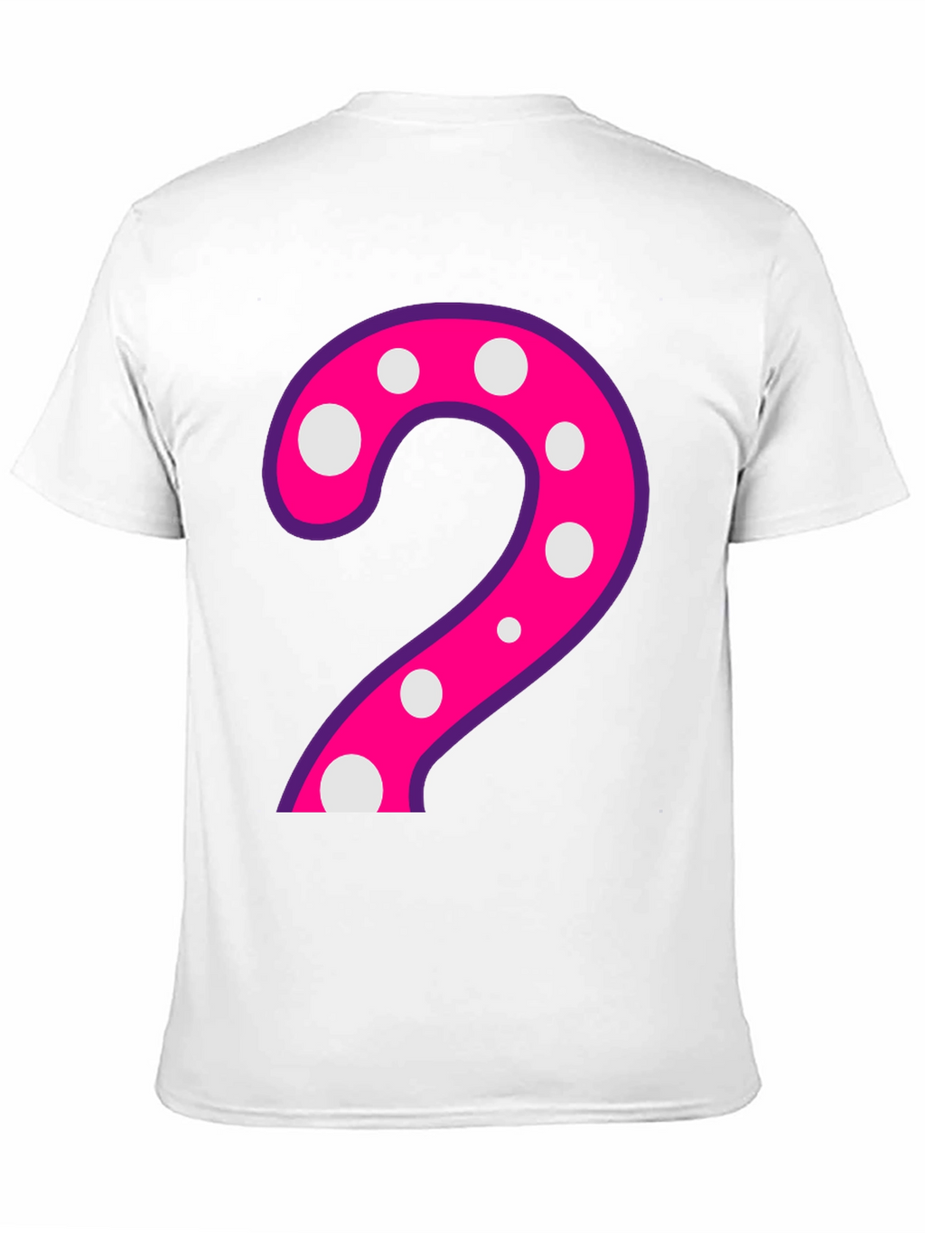 Polka Dot Number 2 Black T-Shirt