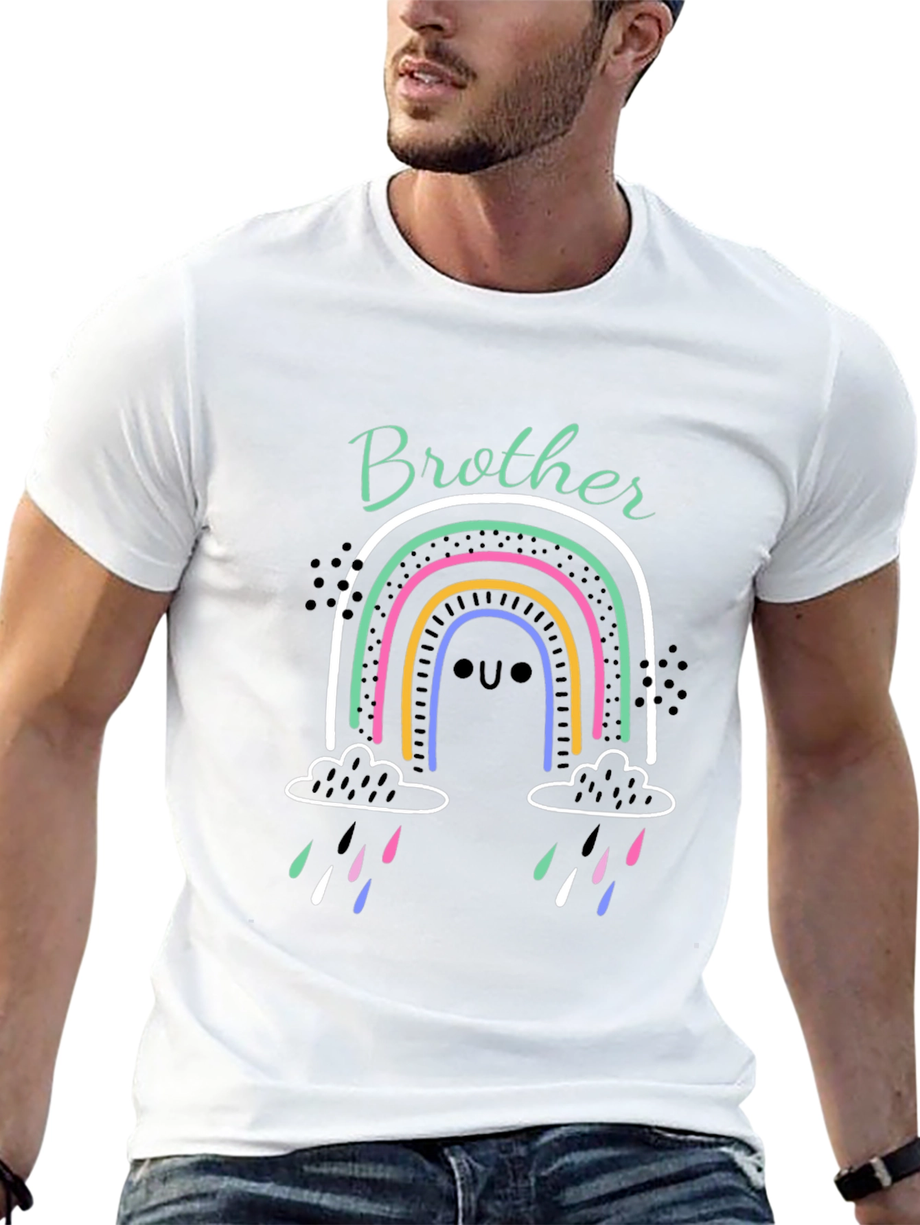 Brother Rainbow Graphic Tee