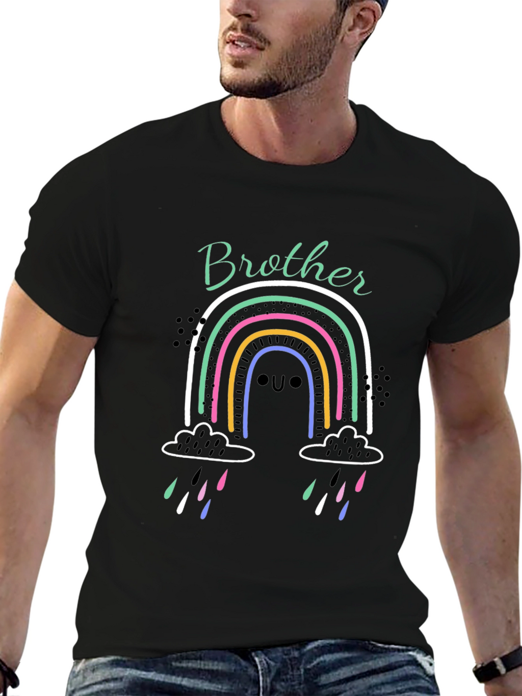 Brother Rainbow Graphic Tee