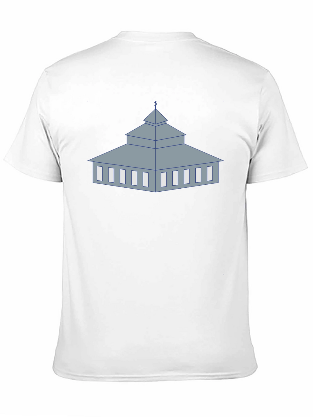 Mosque Graphic Black T-Shirt Unique Religious Design