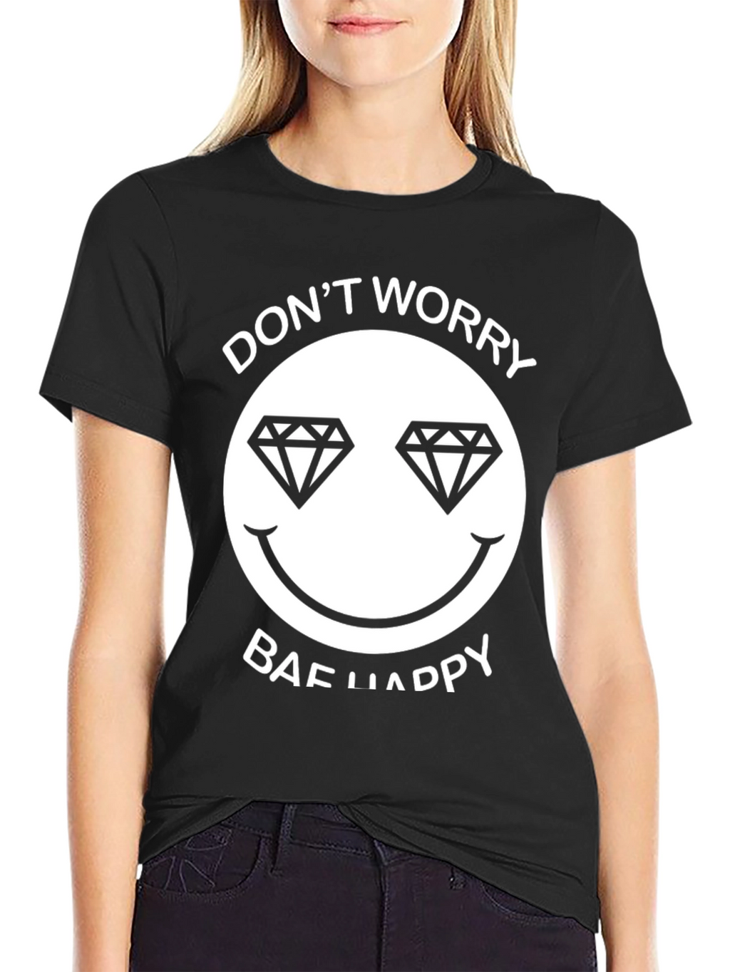 Dont Worry Bae Happy Graphic Tee