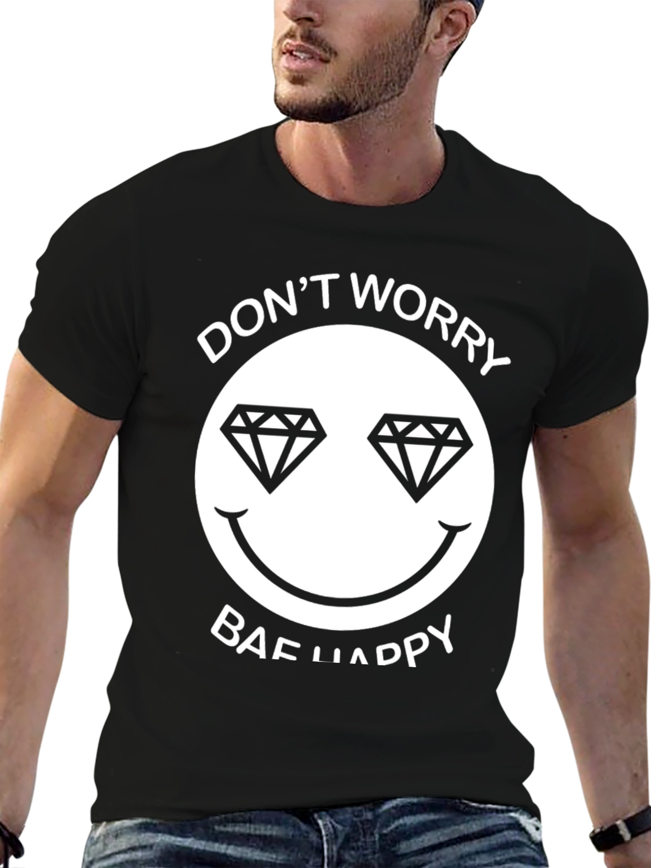 Dont Worry Bae Happy Graphic Tee