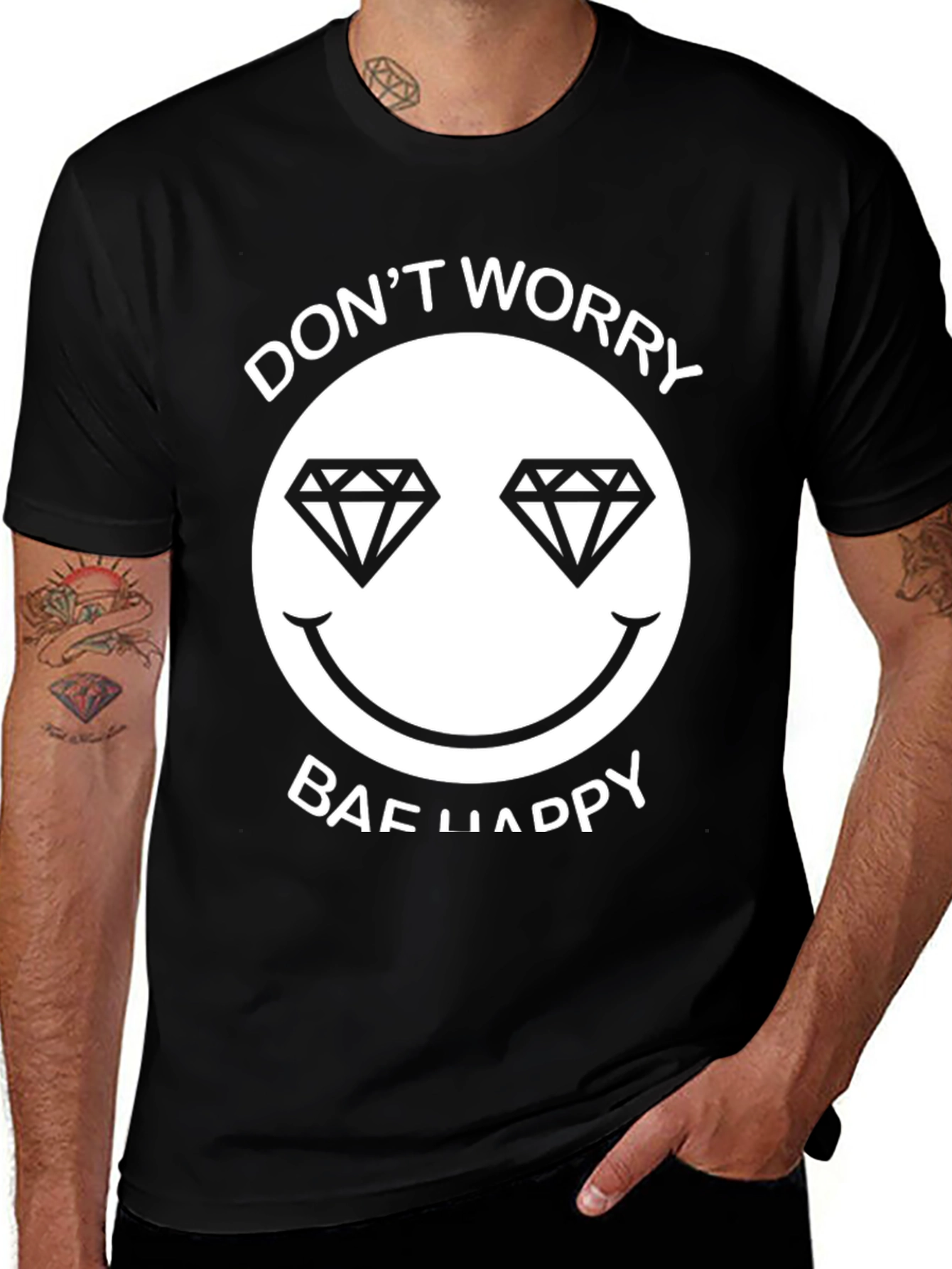 Dont Worry Bae Happy Graphic Tee