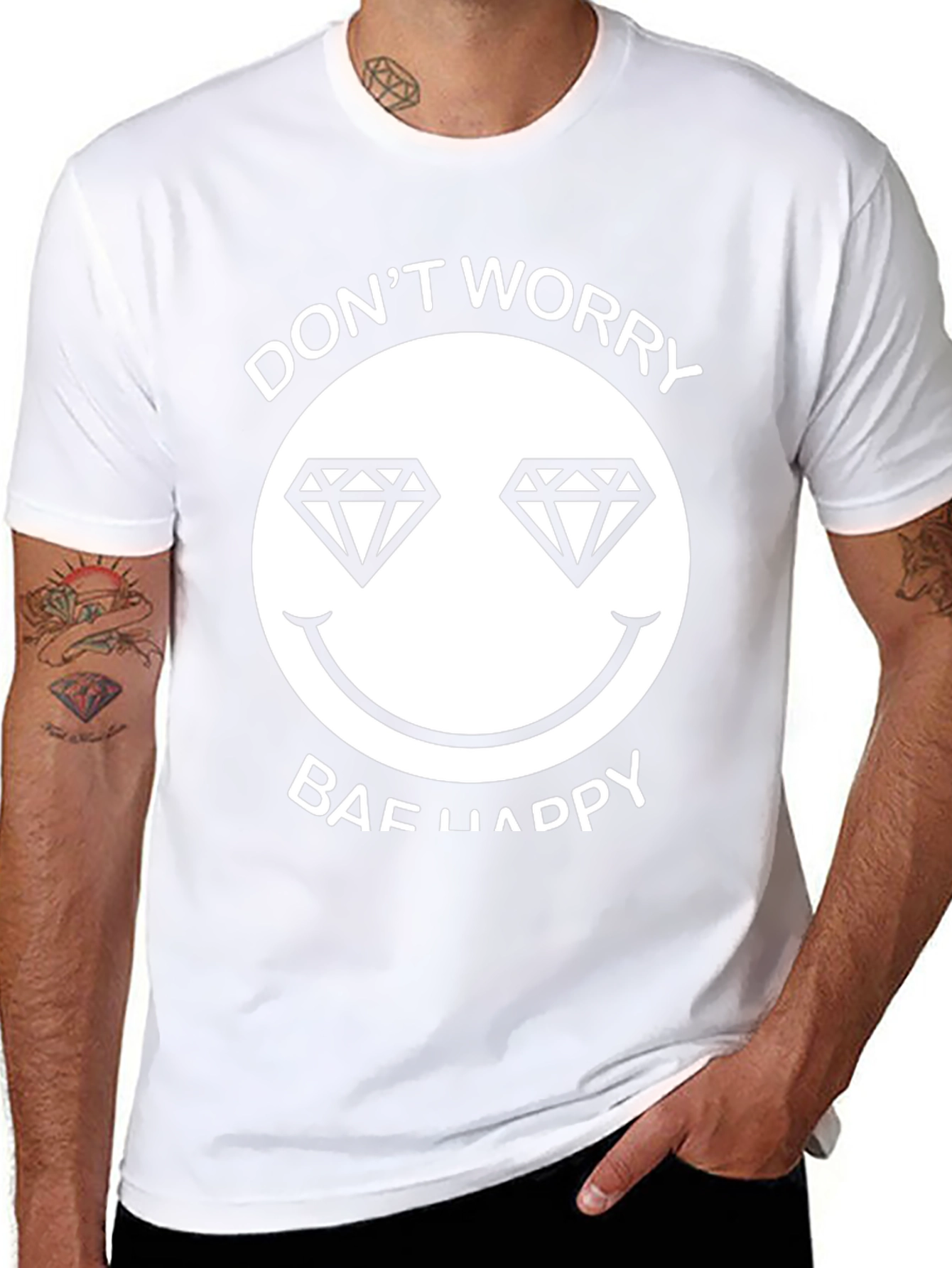 Dont Worry Bae Happy Graphic Tee