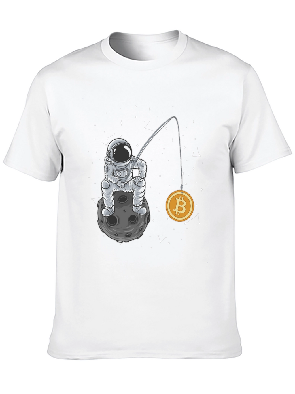 Bitcoin Astronaut Graphic T-Shirt - Black