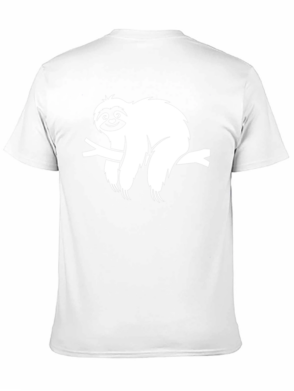 Sloth on Branch Graphic Tee - Unisex Black T-Shirt