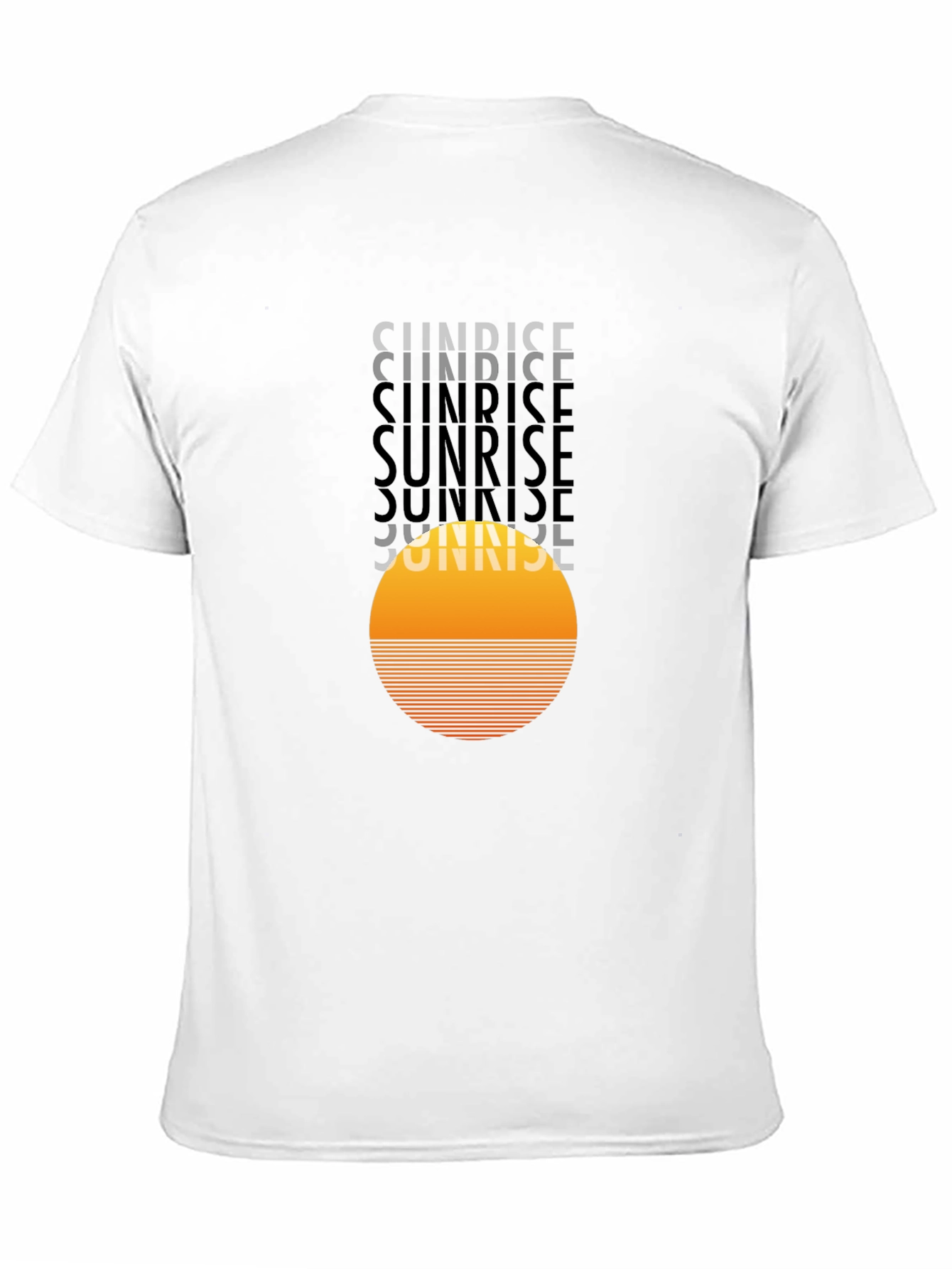 Sunrise Graphic Tee - Retro Style Black T-Shirt