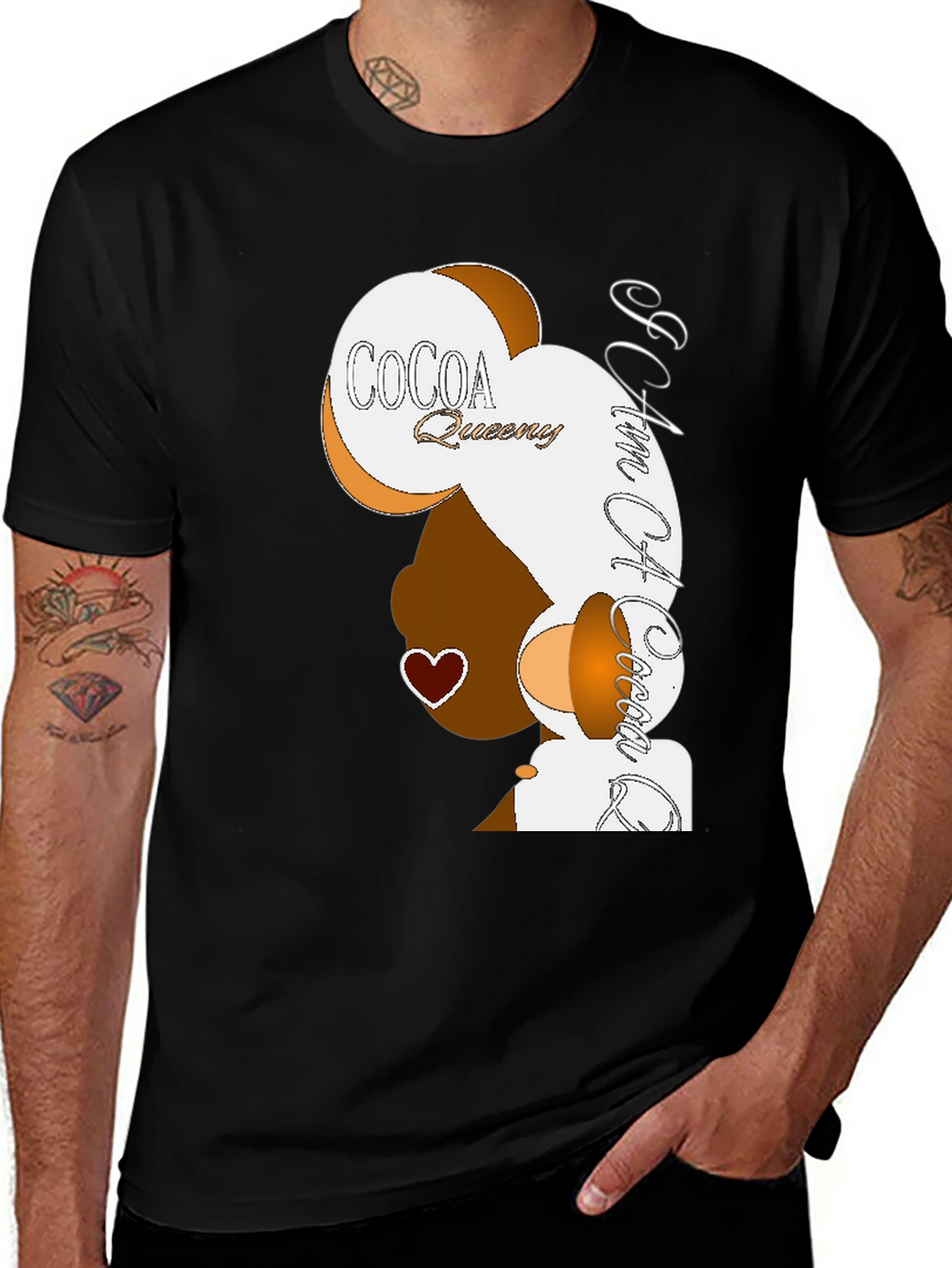 Cocoa Queen T-Shirt - Black Graphic Tee