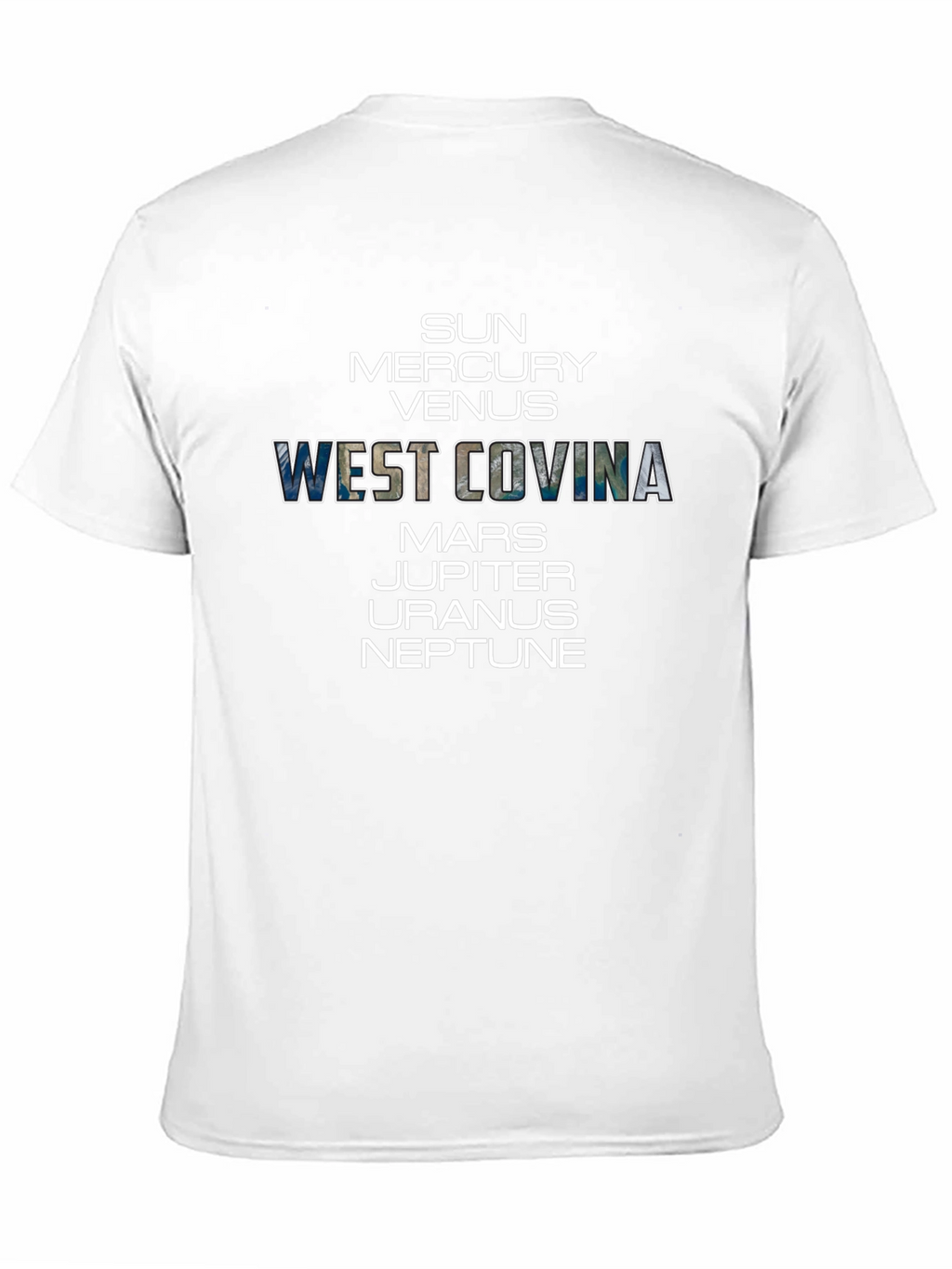 West Covina Planets Graphic Black T-Shirt