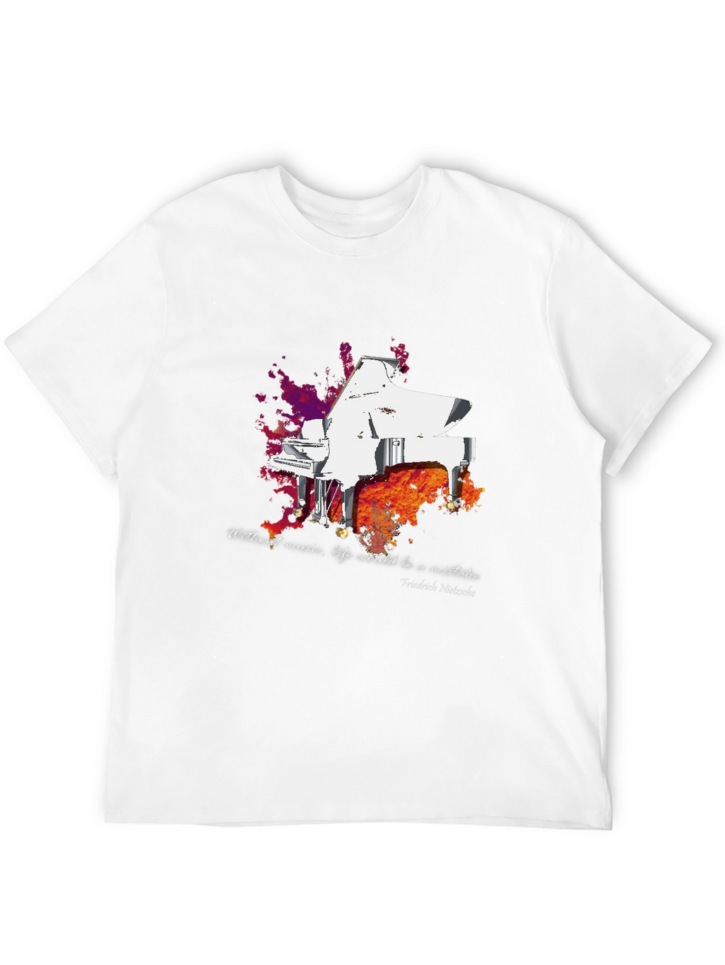 Grand Piano T-Shirt - Music Lover Tee