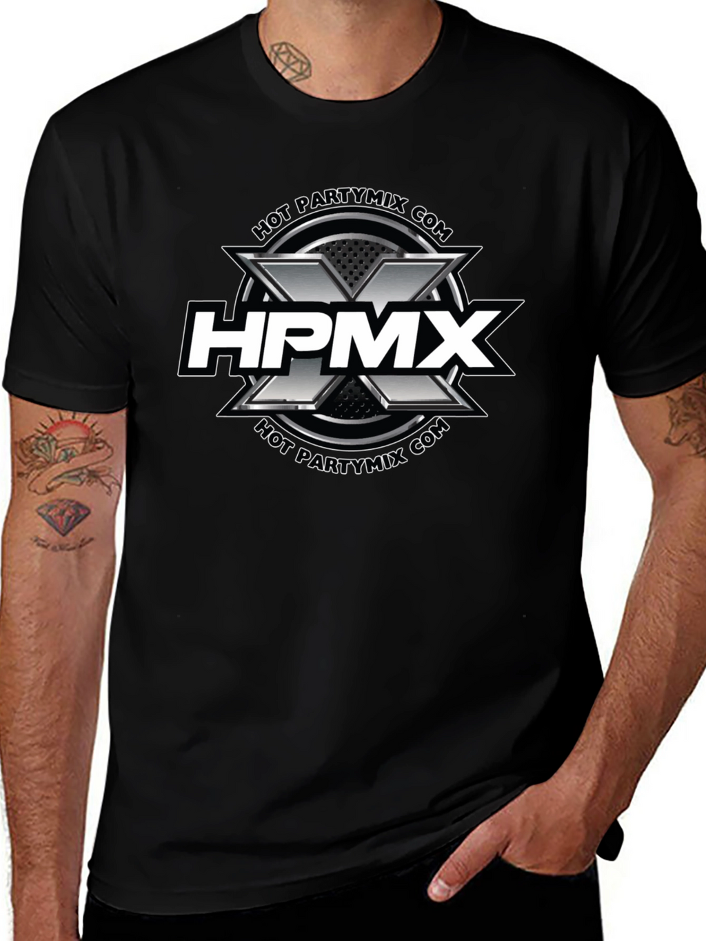HPMX Hot Party Mix Black Graphic Tee