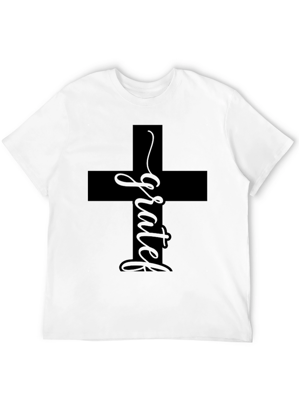 Grateful Cross Graphic T-Shirt - Unisex Casual Tee