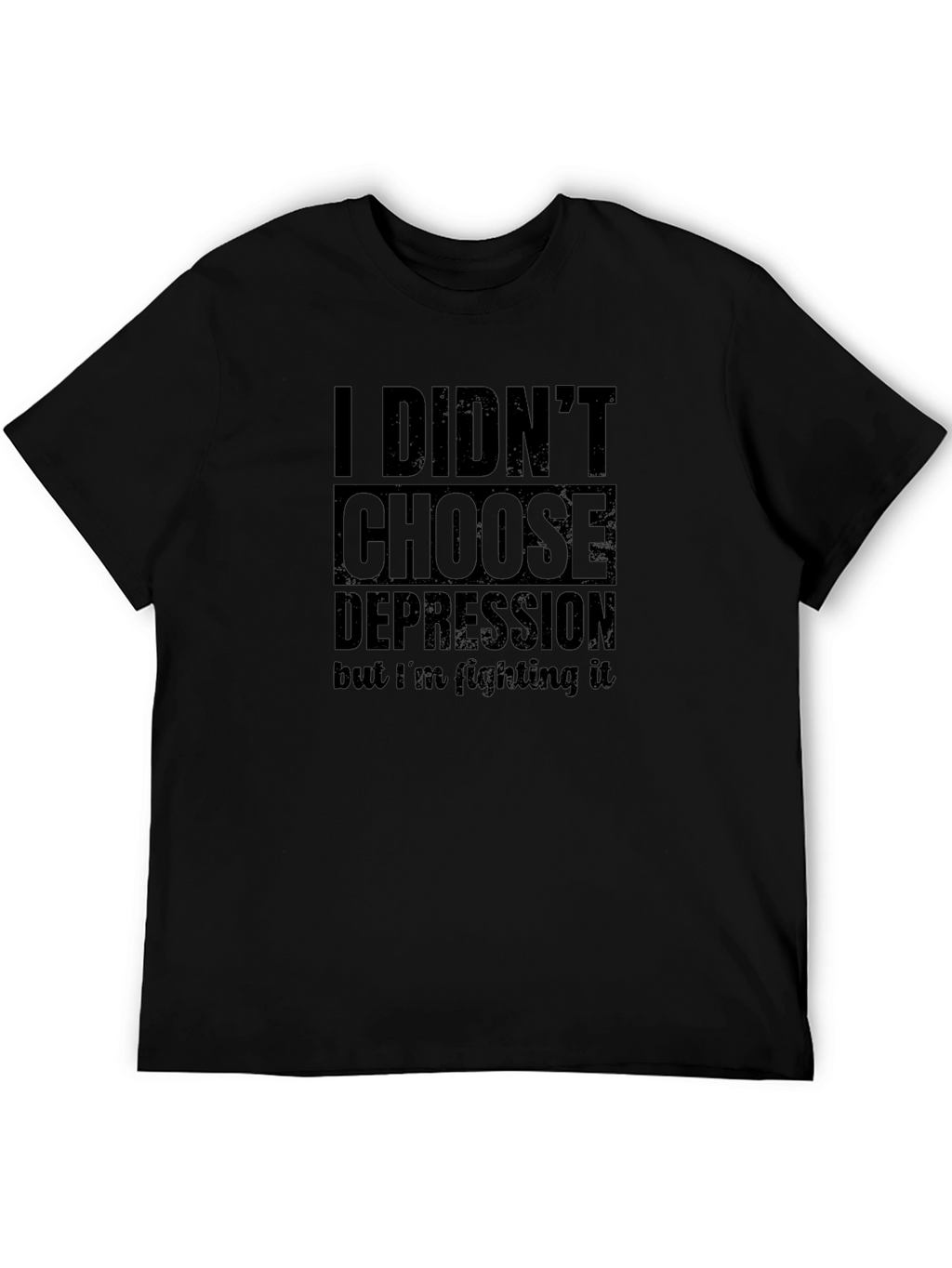 Depression Awareness Graphic Tee - Black