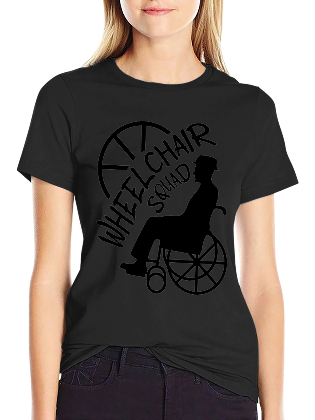 Wheelchair Squad Graphic Tee - Black