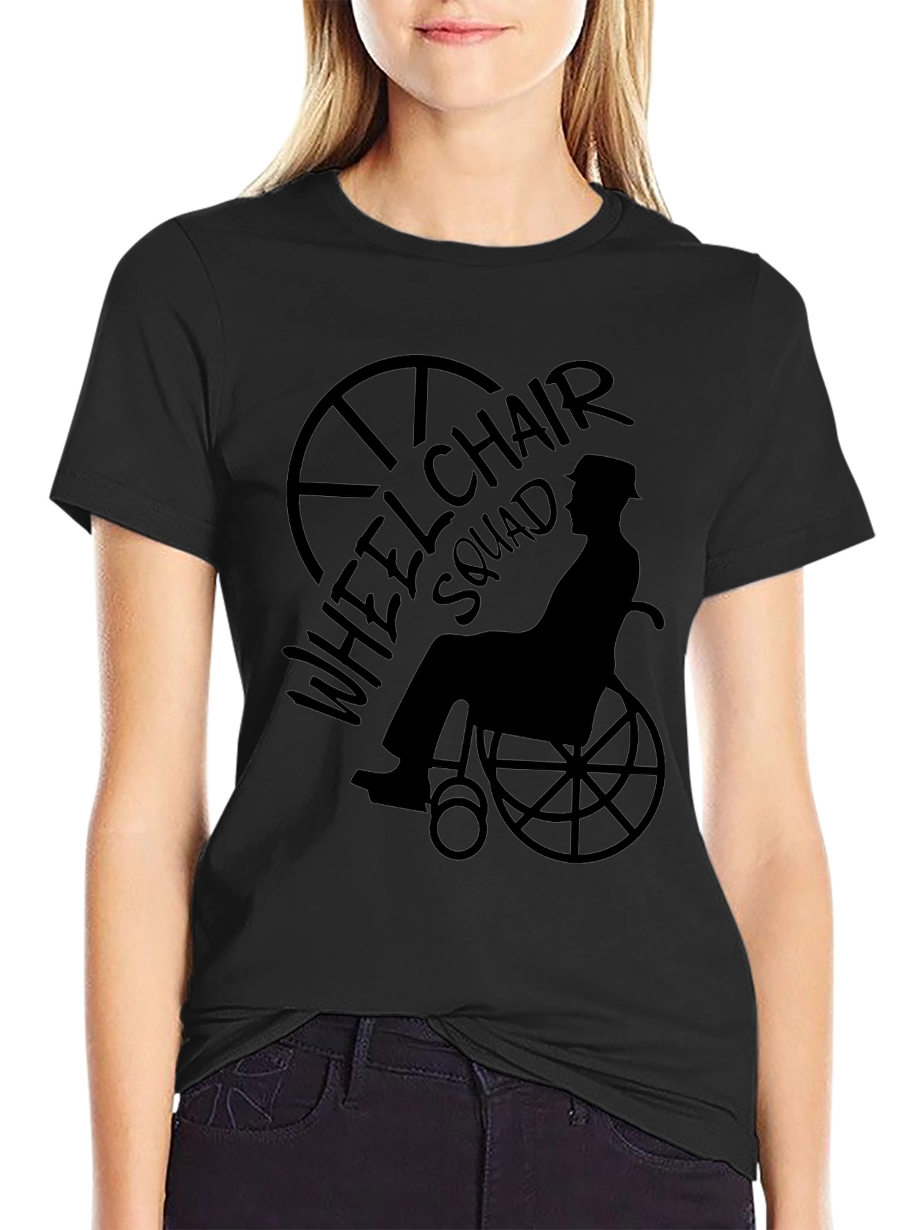 Wheelchair Squad Graphic Tee - Black