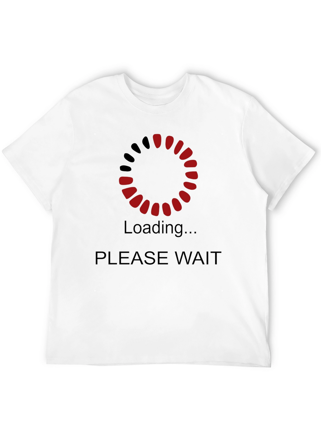 Loading Please Wait Graphic Black T-Shirt