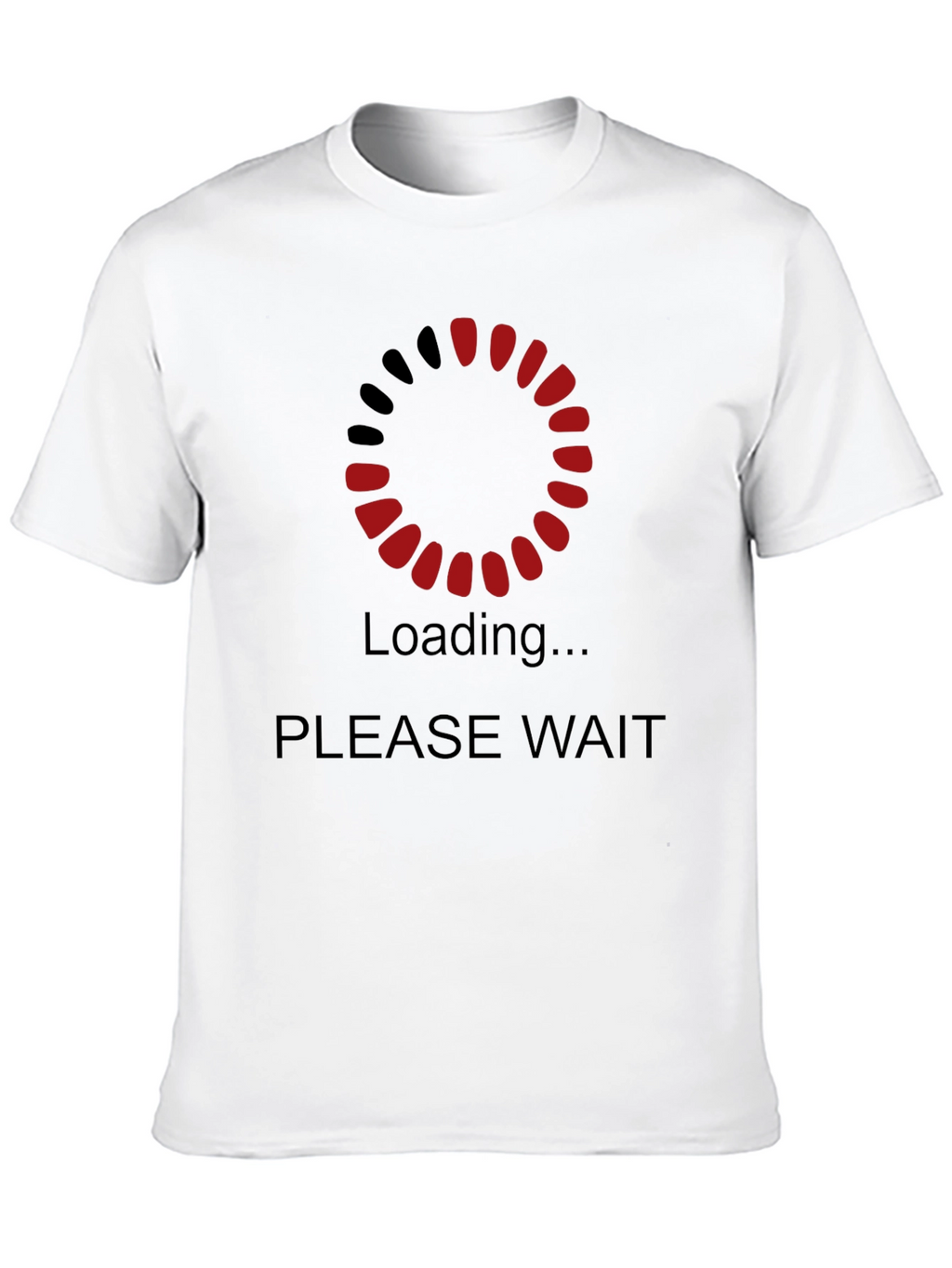 Loading Please Wait Graphic Black T-Shirt