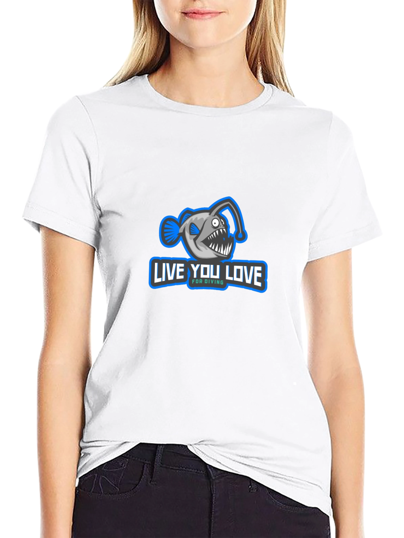 Live You Love Anglerfish Diving T-Shirt