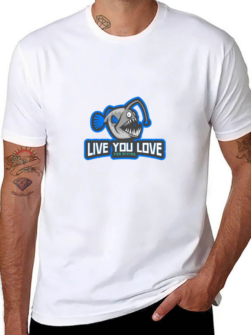 Live You Love Anglerfish Diving T-Shirt