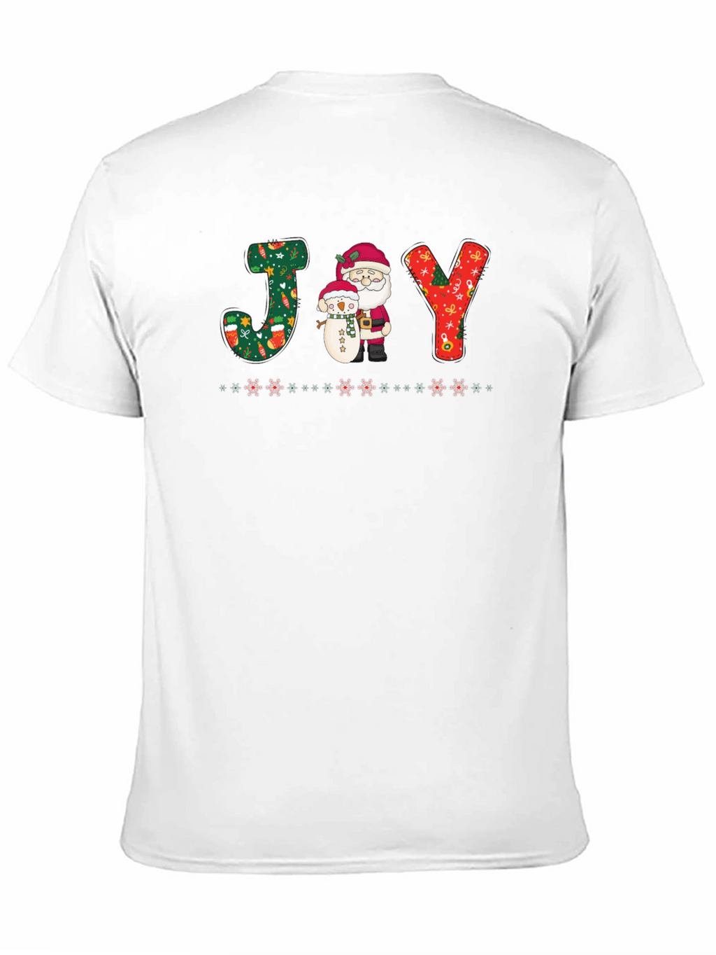 Holiday Joy T-Shirt - Santa & Snowman Festive Tee