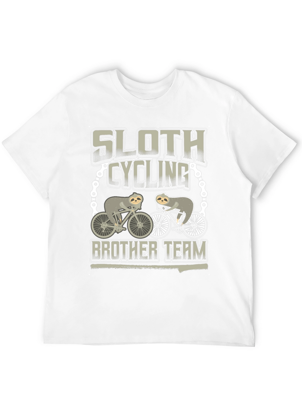 Sloth Cycling Brother Team T-Shirt