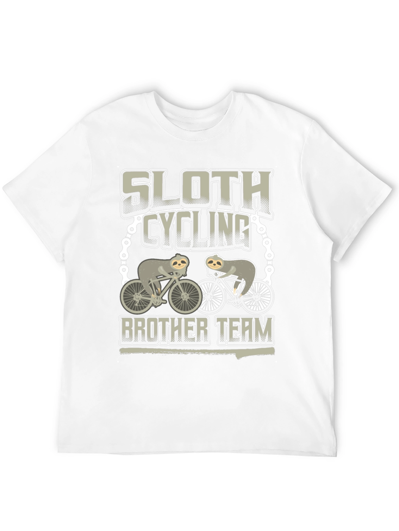 Sloth Cycling Brother Team T-Shirt