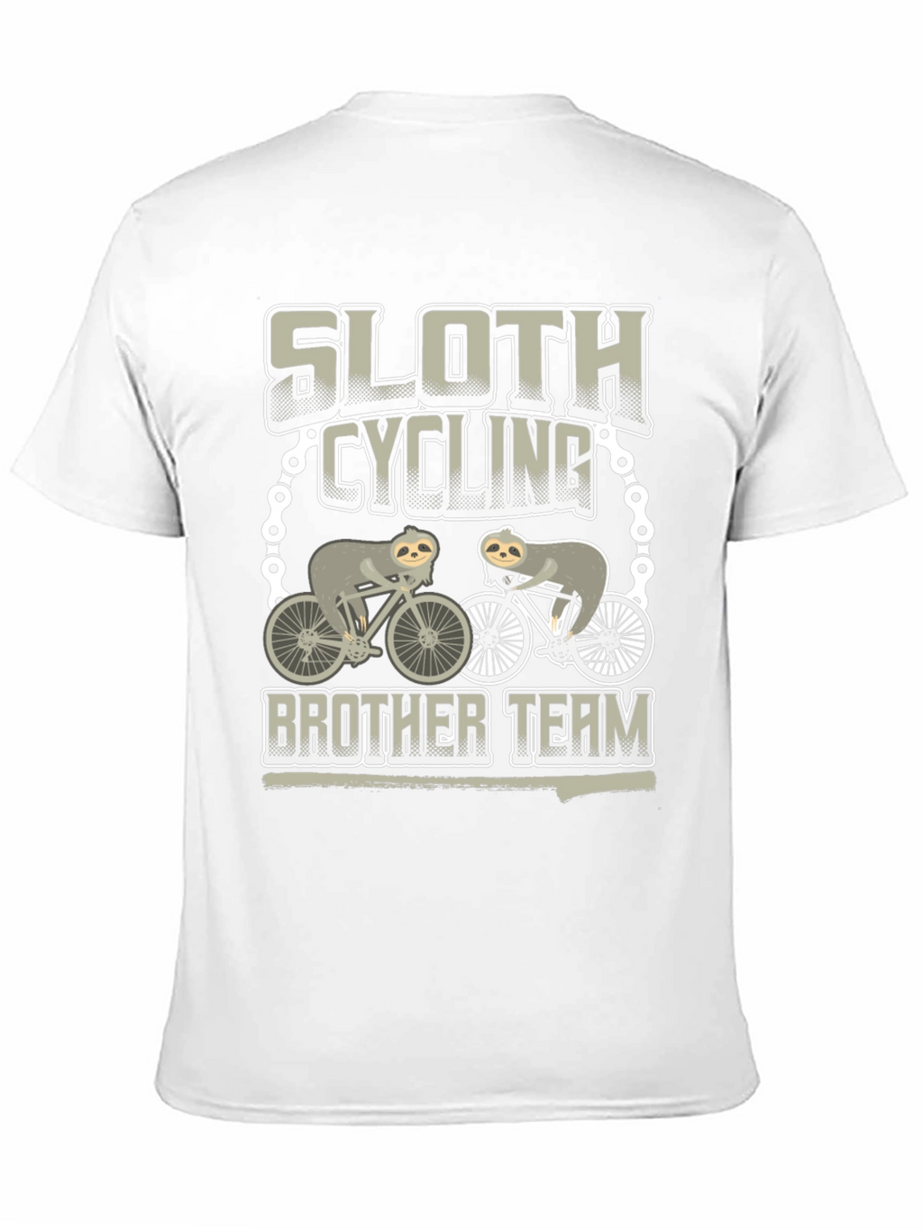 Sloth Cycling Brother Team T-Shirt