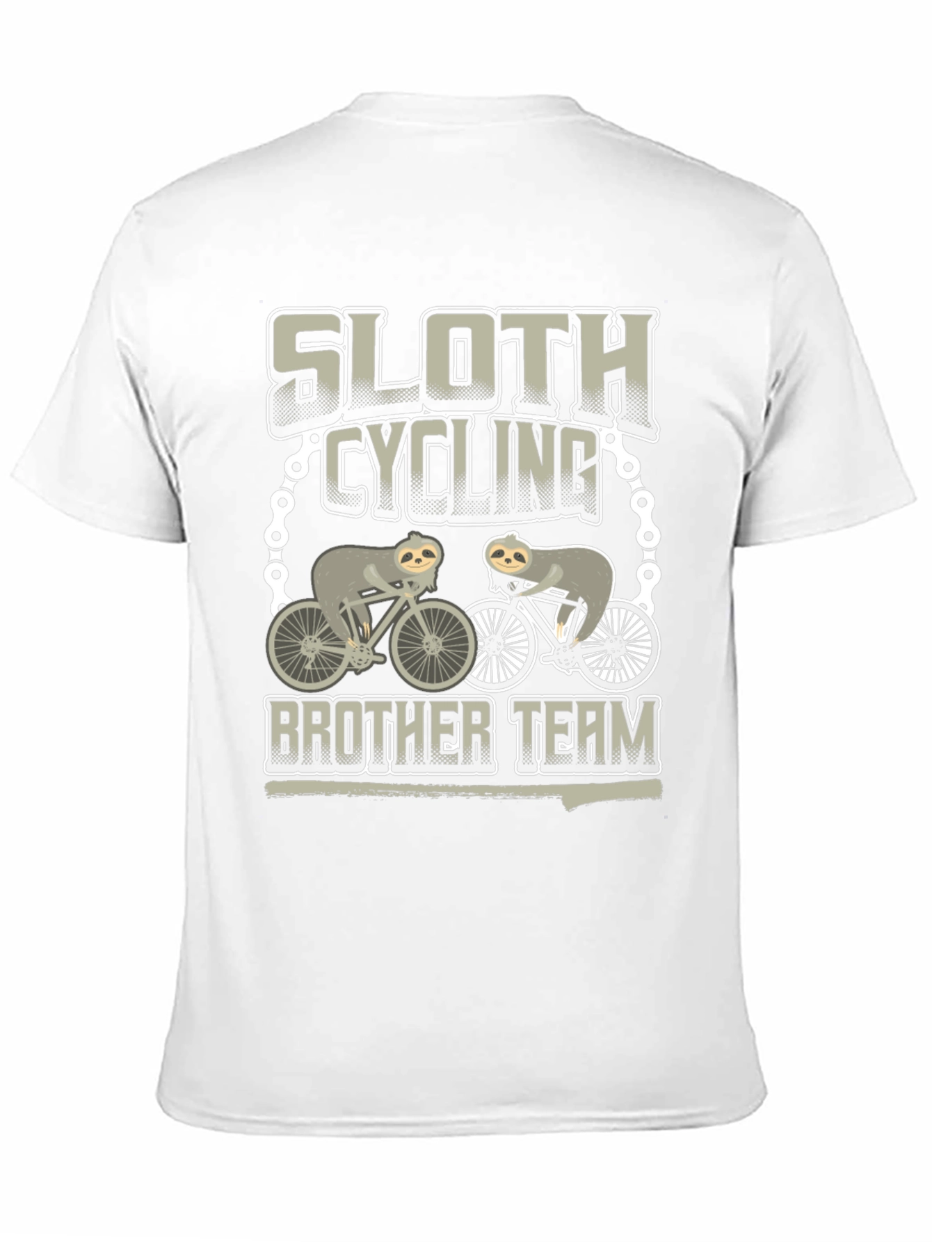 Sloth Cycling Brother Team T-Shirt