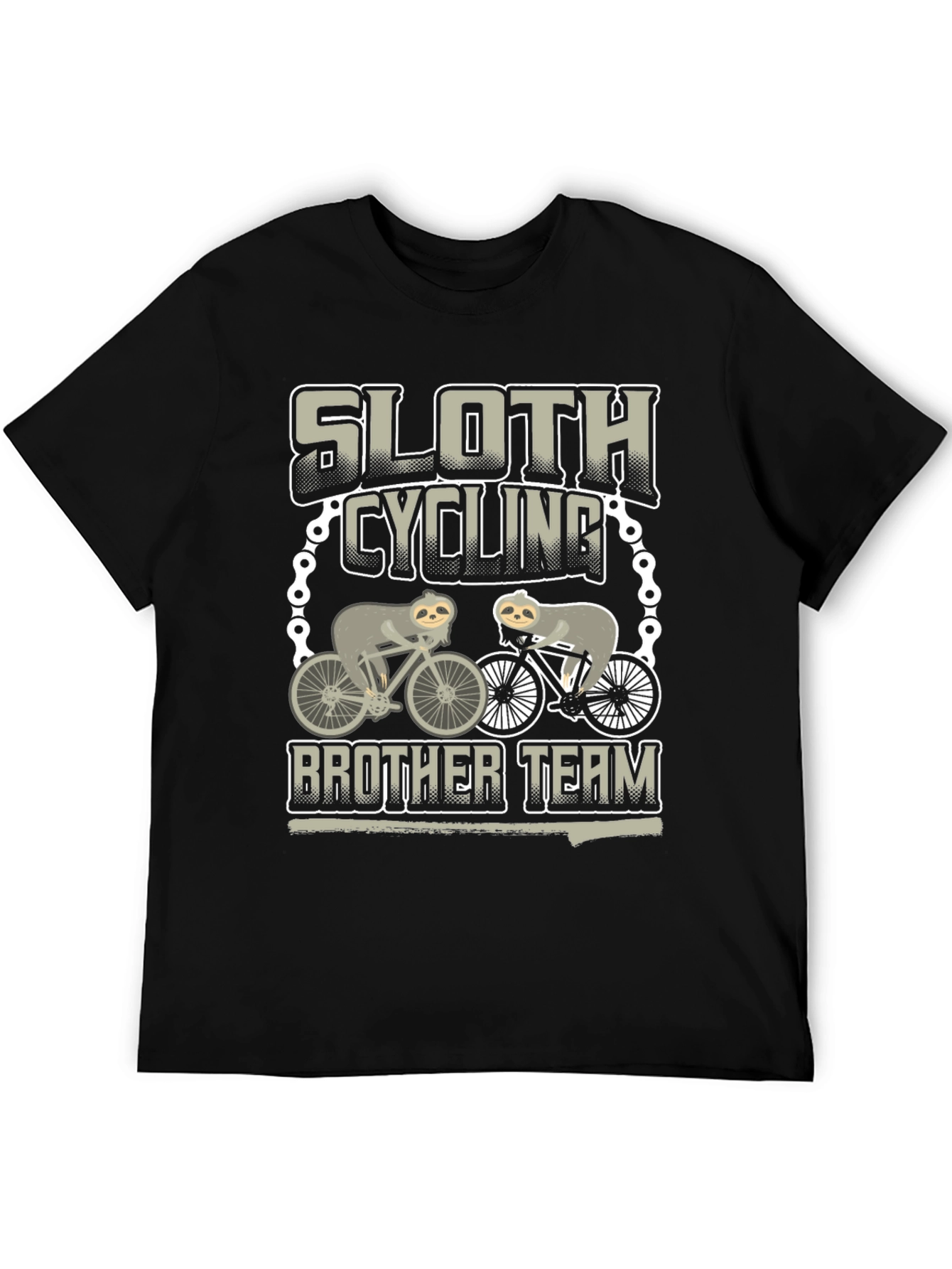 Sloth Cycling Brother Team T-Shirt