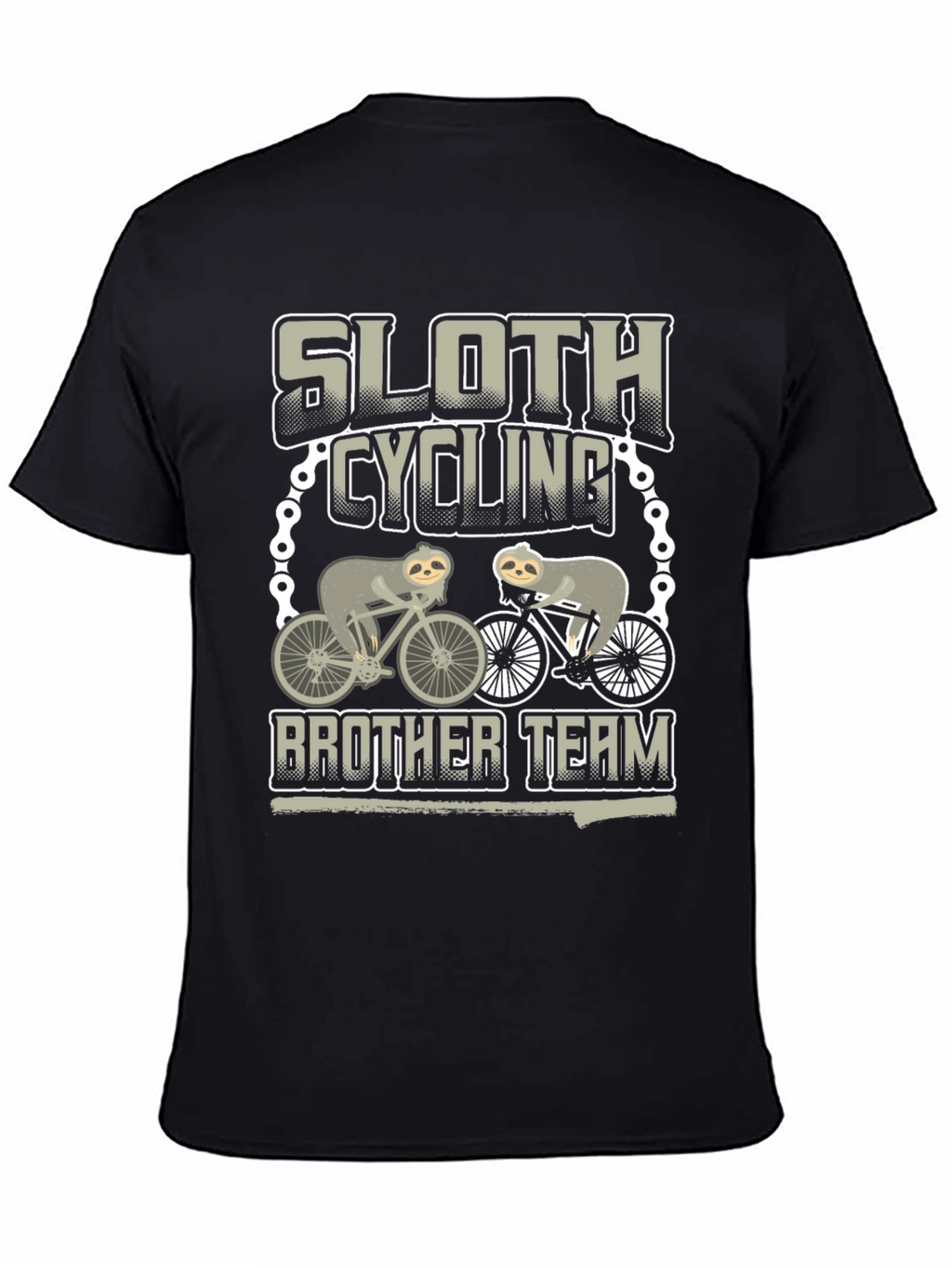 Sloth Cycling Brother Team T-Shirt
