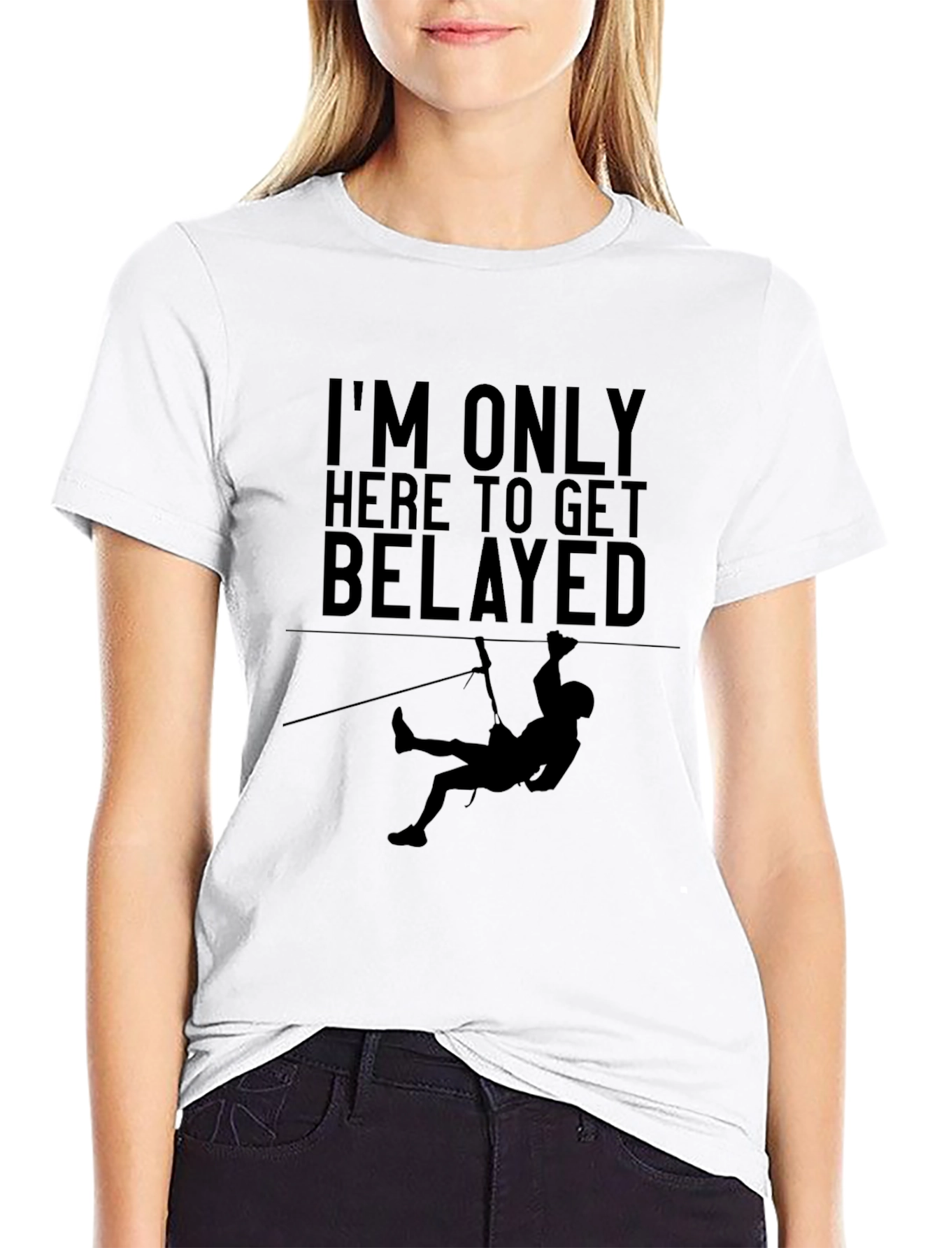 Climbing Belay T-Shirt - Funny Rock Climbing Tee