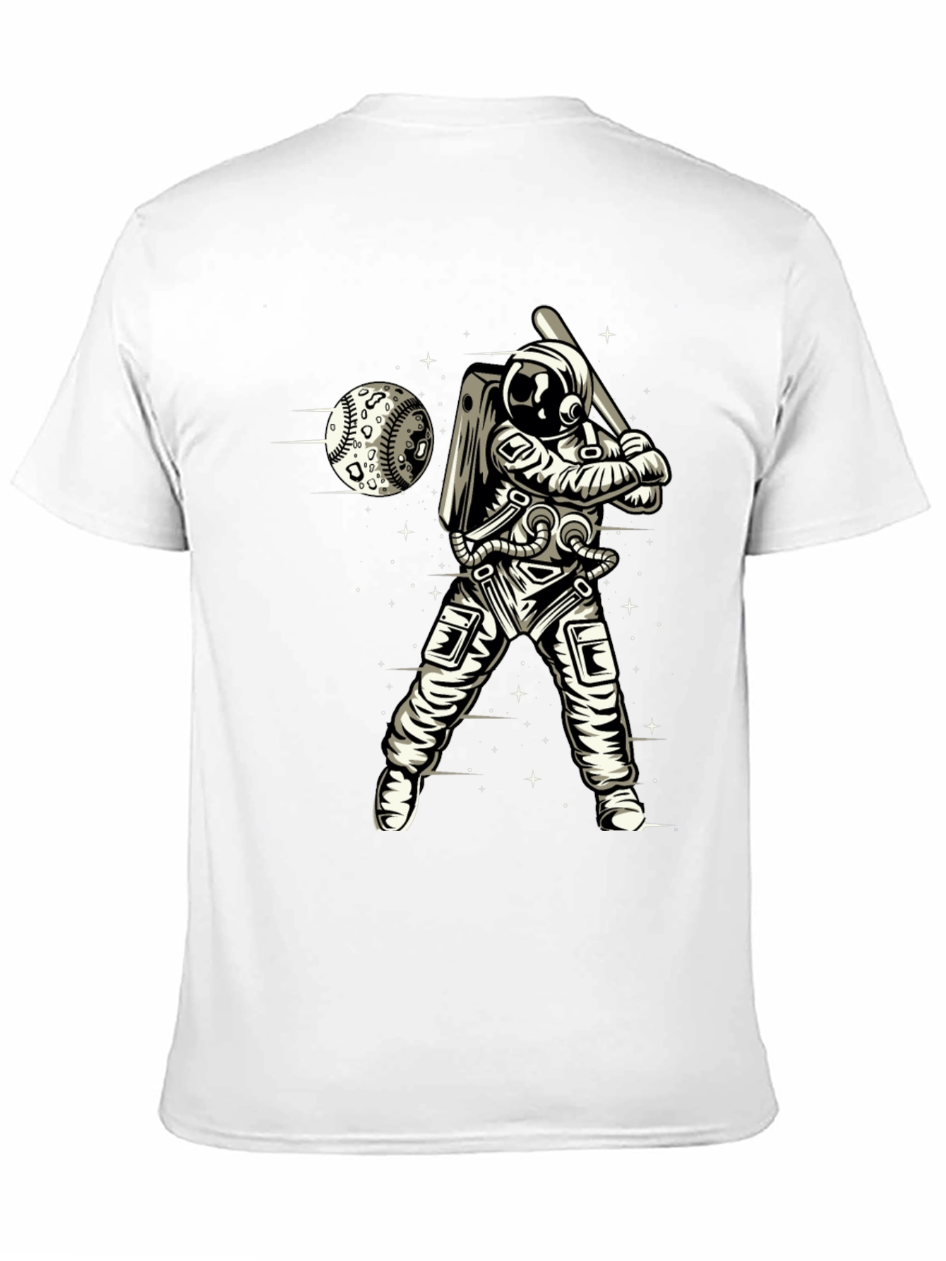 Astronaut Baseball Graphic T-Shirt