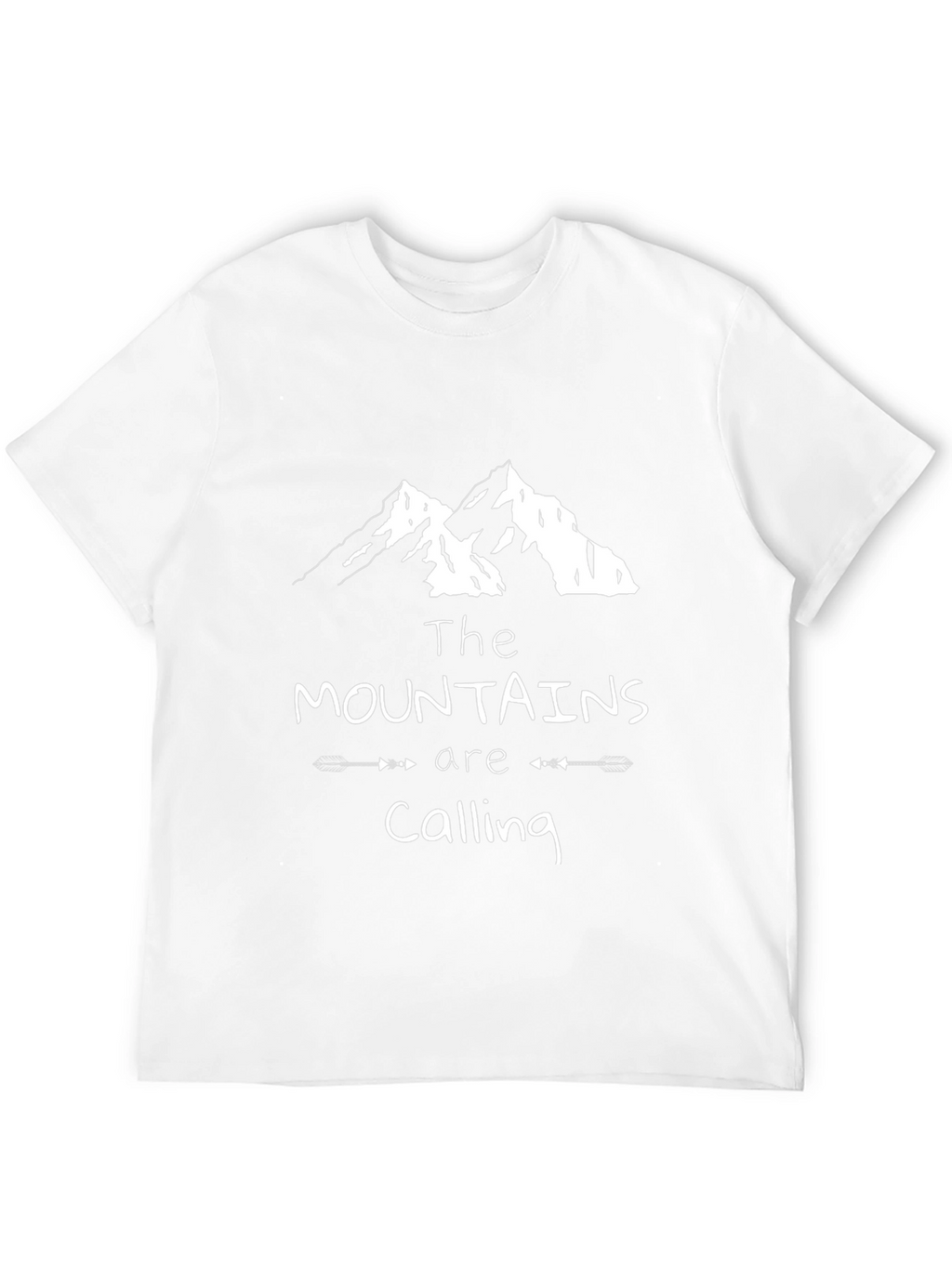 Mountains Are Calling Black Graphic Tee