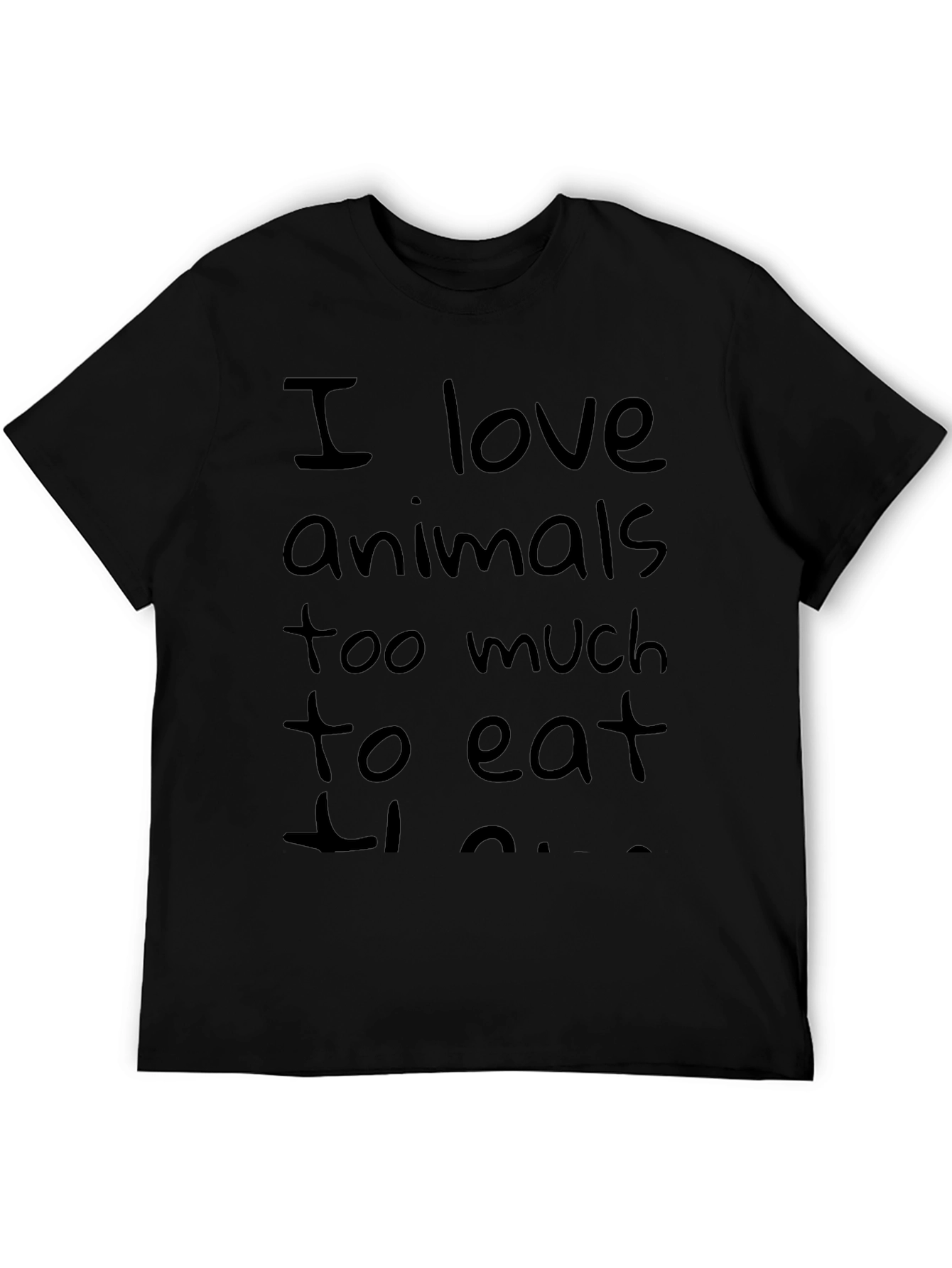 Vegan Statement Tee - I Love Animals