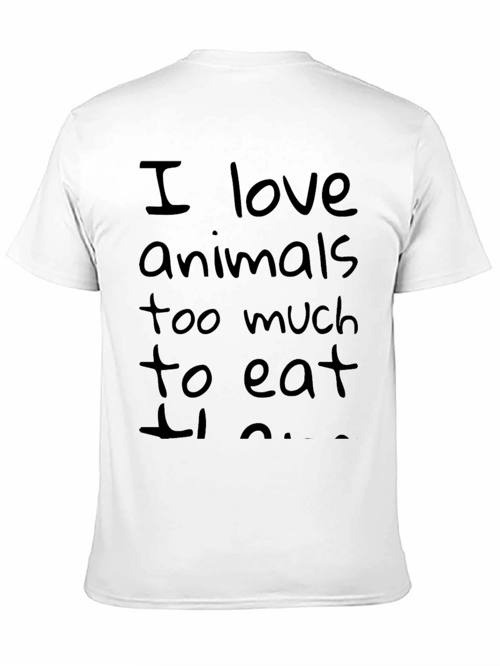 Vegan Statement Tee - I Love Animals