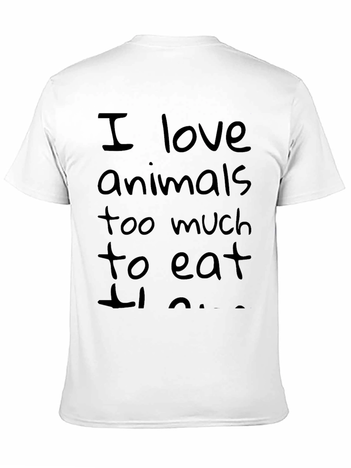 Vegan Statement Tee - I Love Animals