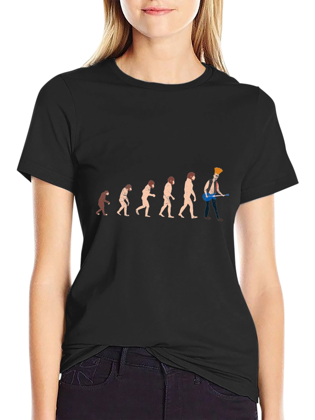 Evolution of Rock T-Shirt - Black