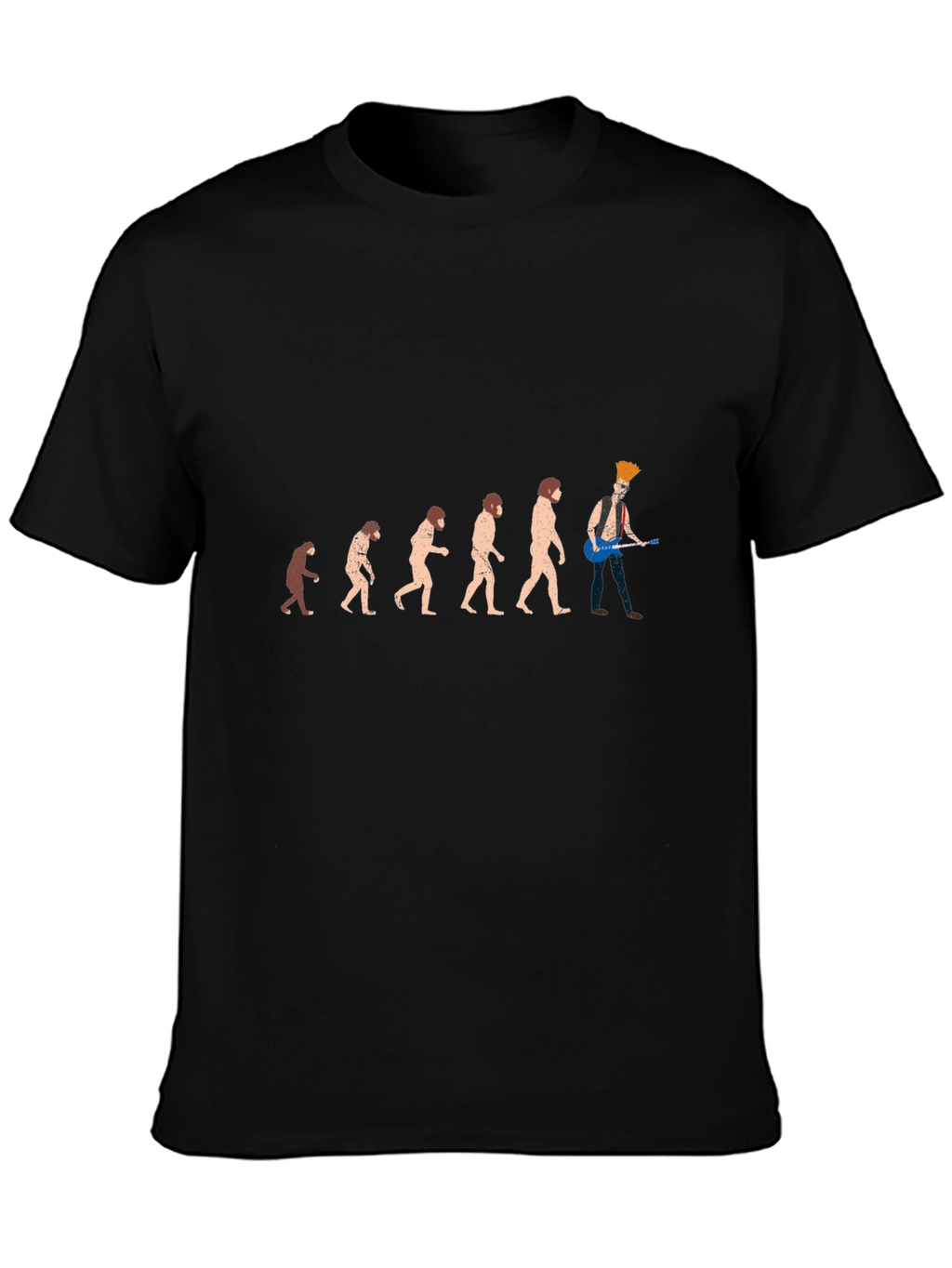 Evolution of Rock T-Shirt - Black