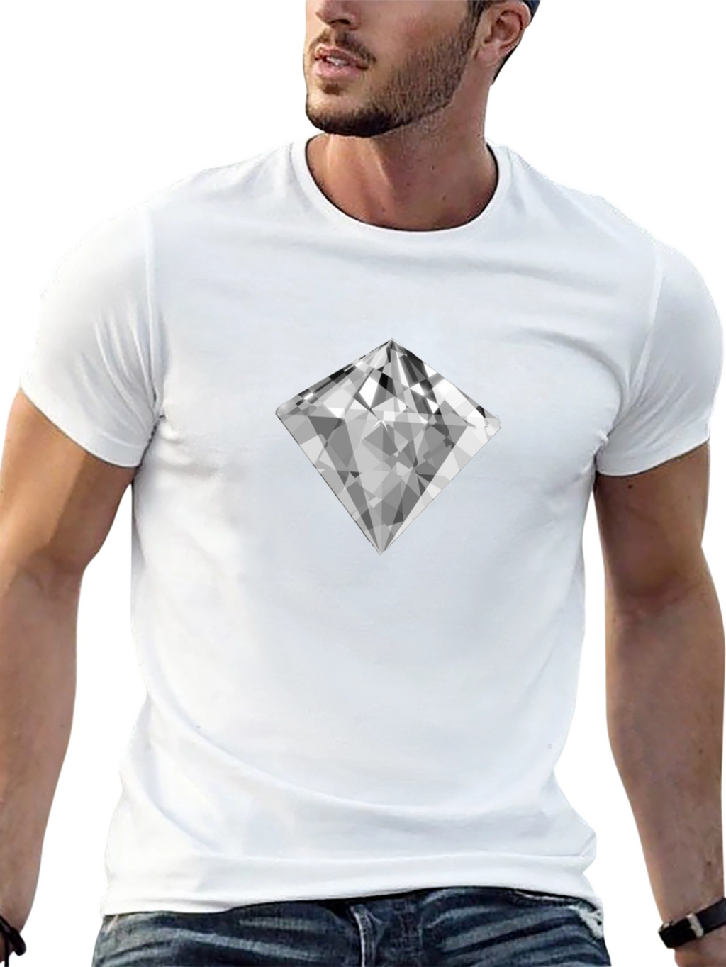 Diamond Graphic Tee - Modern Style