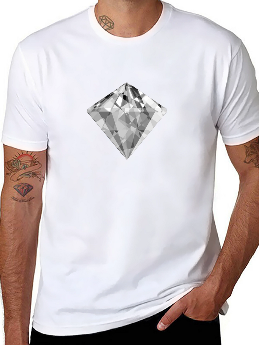 Diamond Graphic Tee - Modern Style
