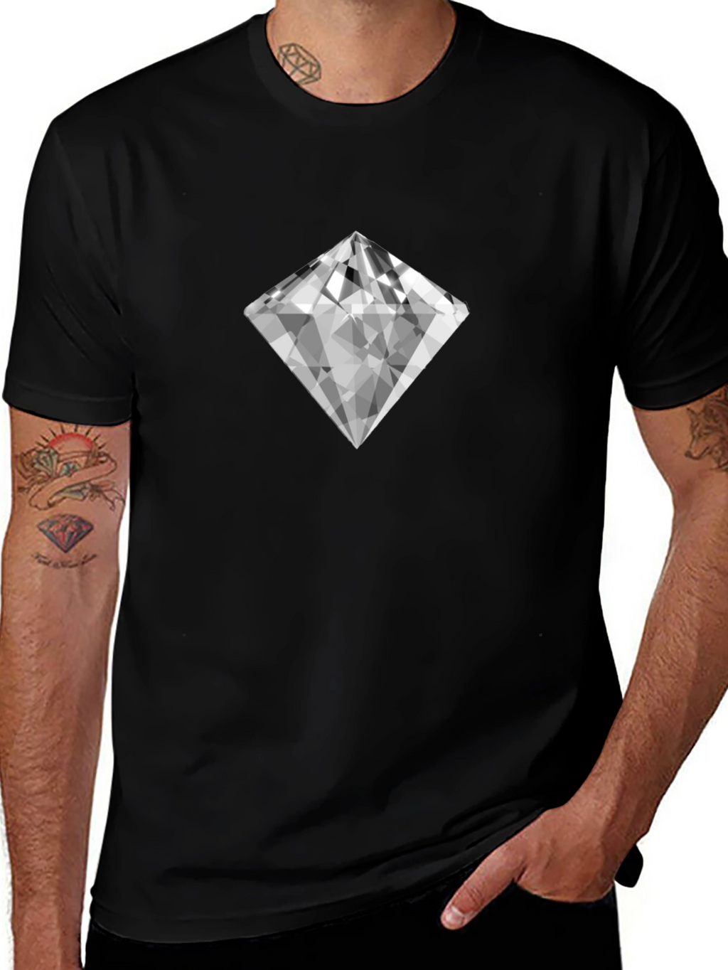 Diamond Graphic Tee - Modern Style