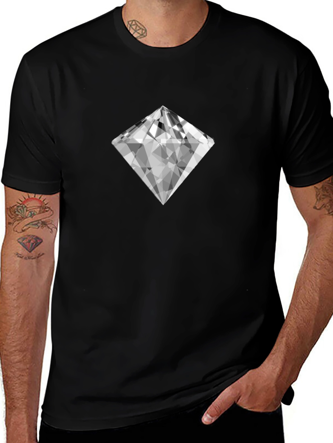 Diamond Graphic Tee - Modern Style