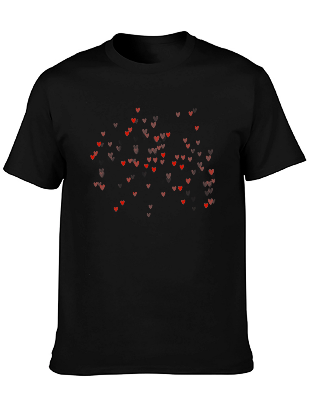 Heart Rain Black T-Shirt