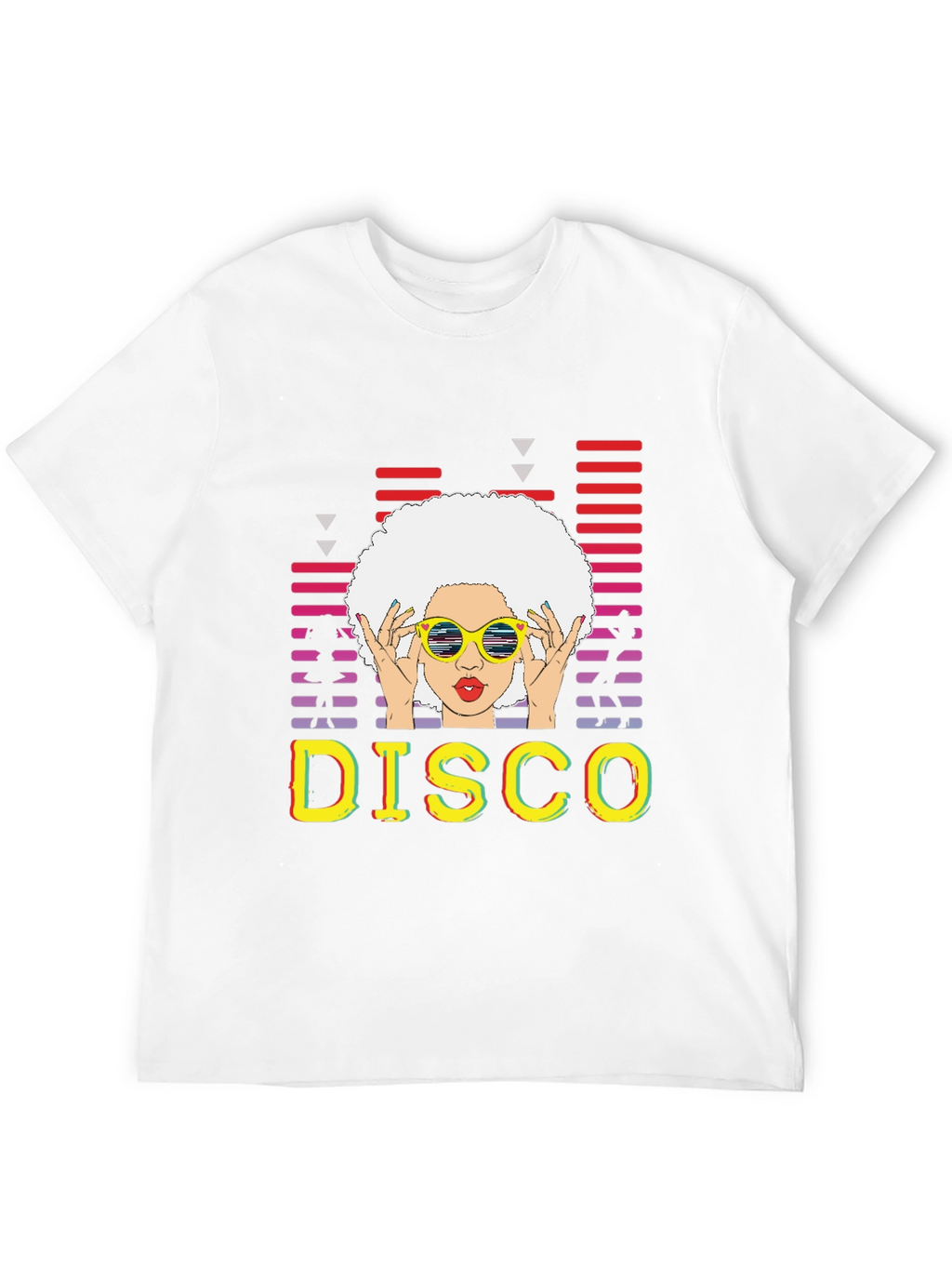 Retro Disco T-Shirt - Afro Hairstyle Graphic Tee